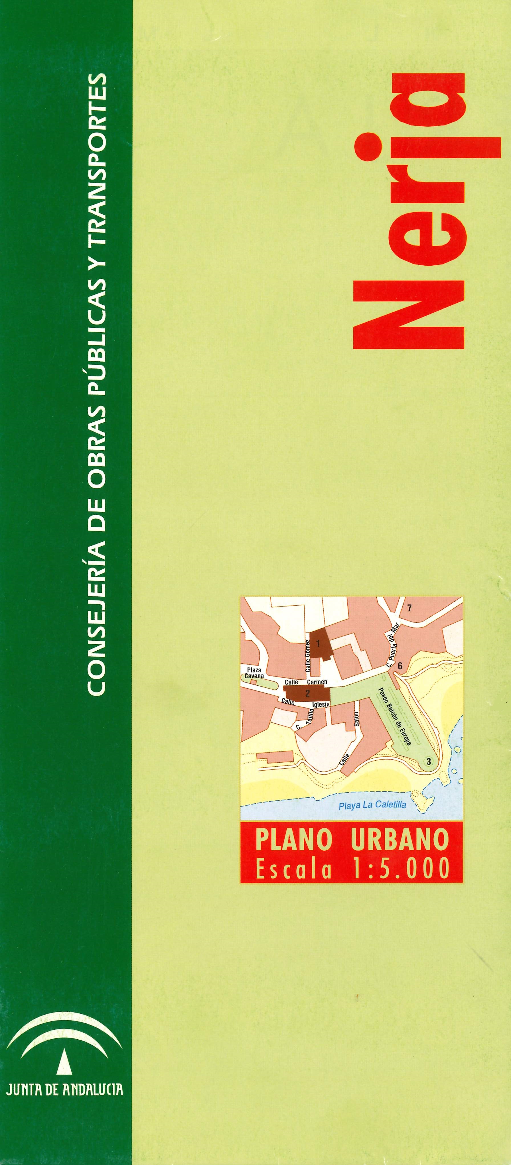 Imagen representativa del mapa Nerja: plano urbano, escala 1:5.000_2004