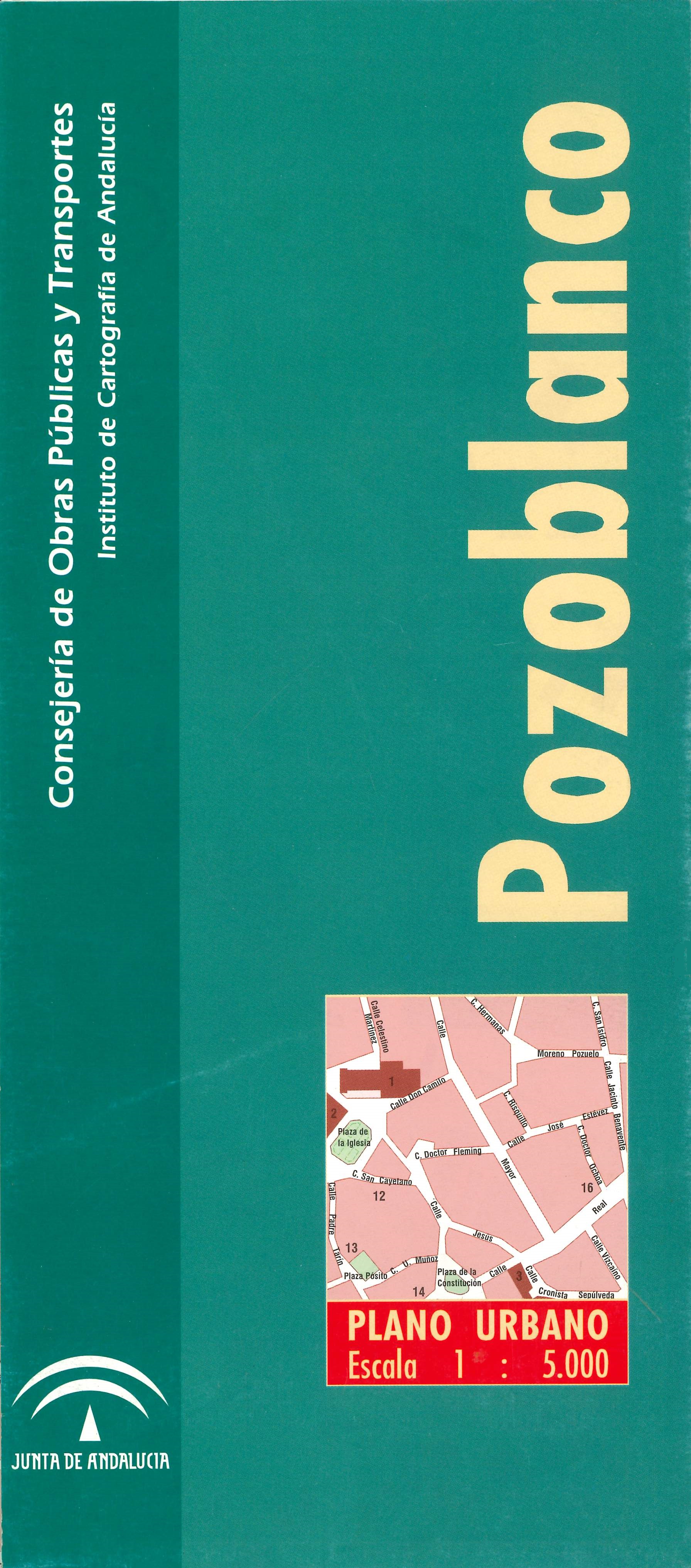 Imagen representativa del mapa Pozoblanco: plano urbano, escala 1:5.000_1999