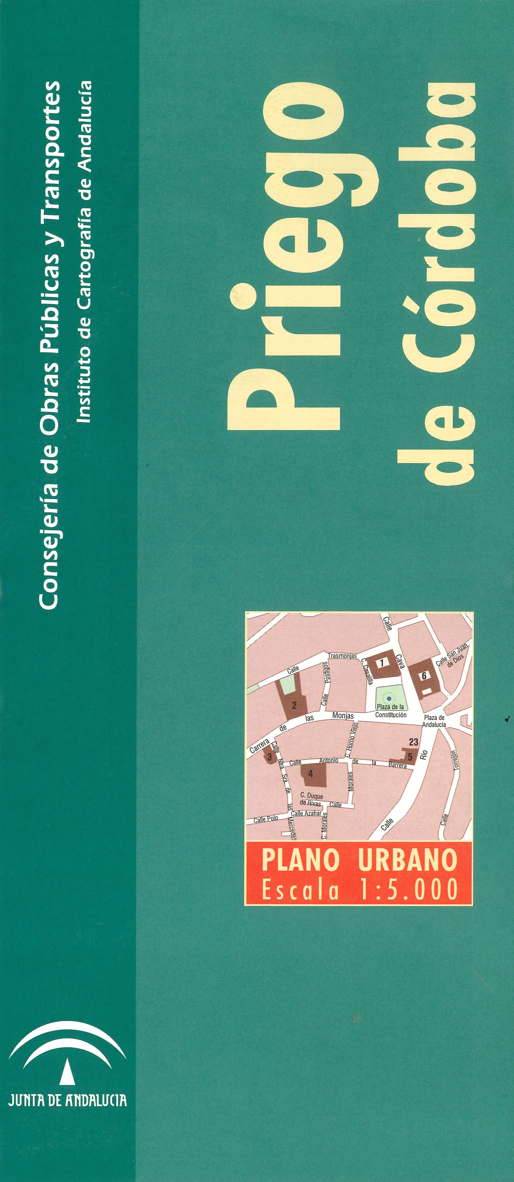 Imagen representativa del mapa Priego de Córdoba: plano urbano, escala 1:5.000_2002