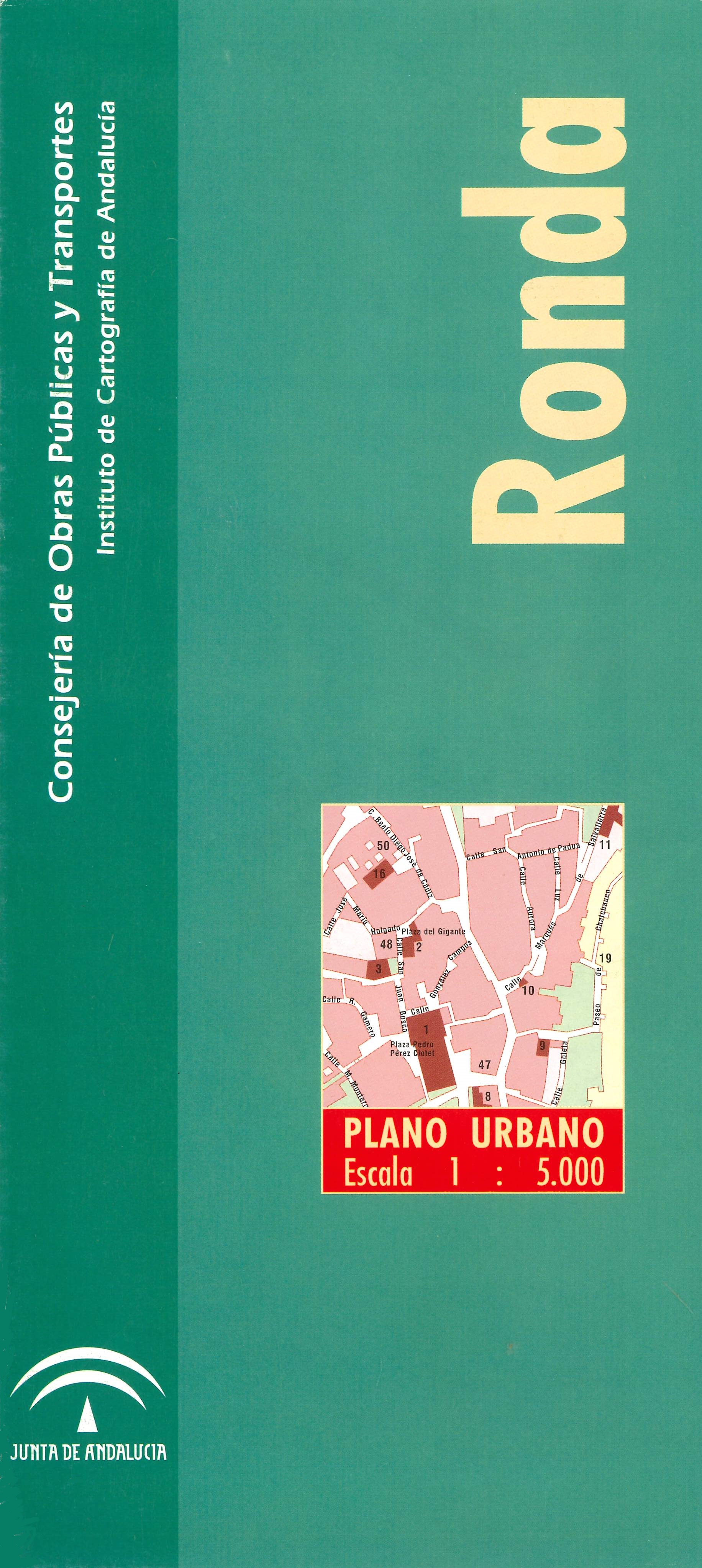 Imagen representativa del mapa Ronda: plano urbano, escala 1:5.000_1999