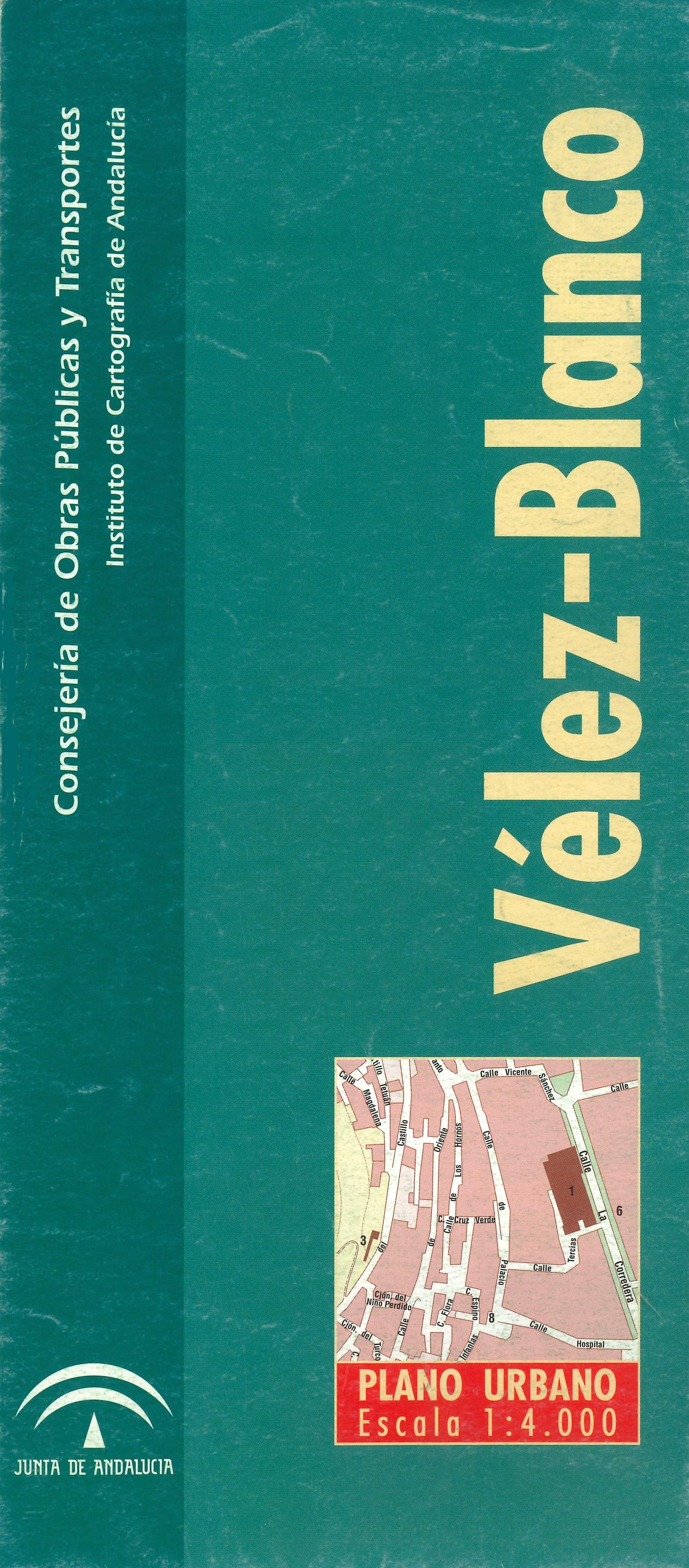 Imagen representativa del mapa Vélez-Blanco: plano urbano, escala 1:4.000_1999