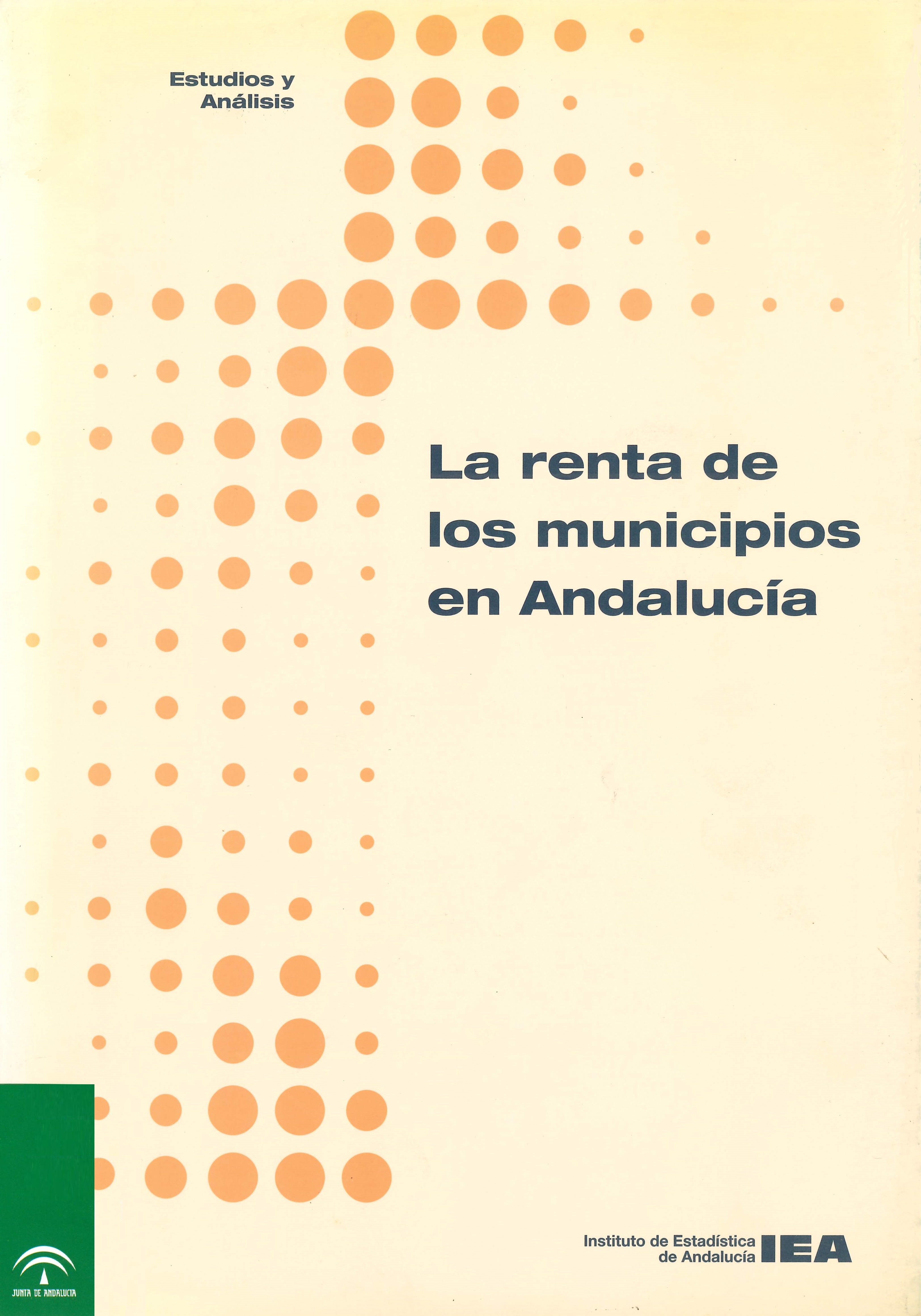 Imagen representativa de la publicación La renta de los municipios en Andalucía: metodología y resultados para 1994