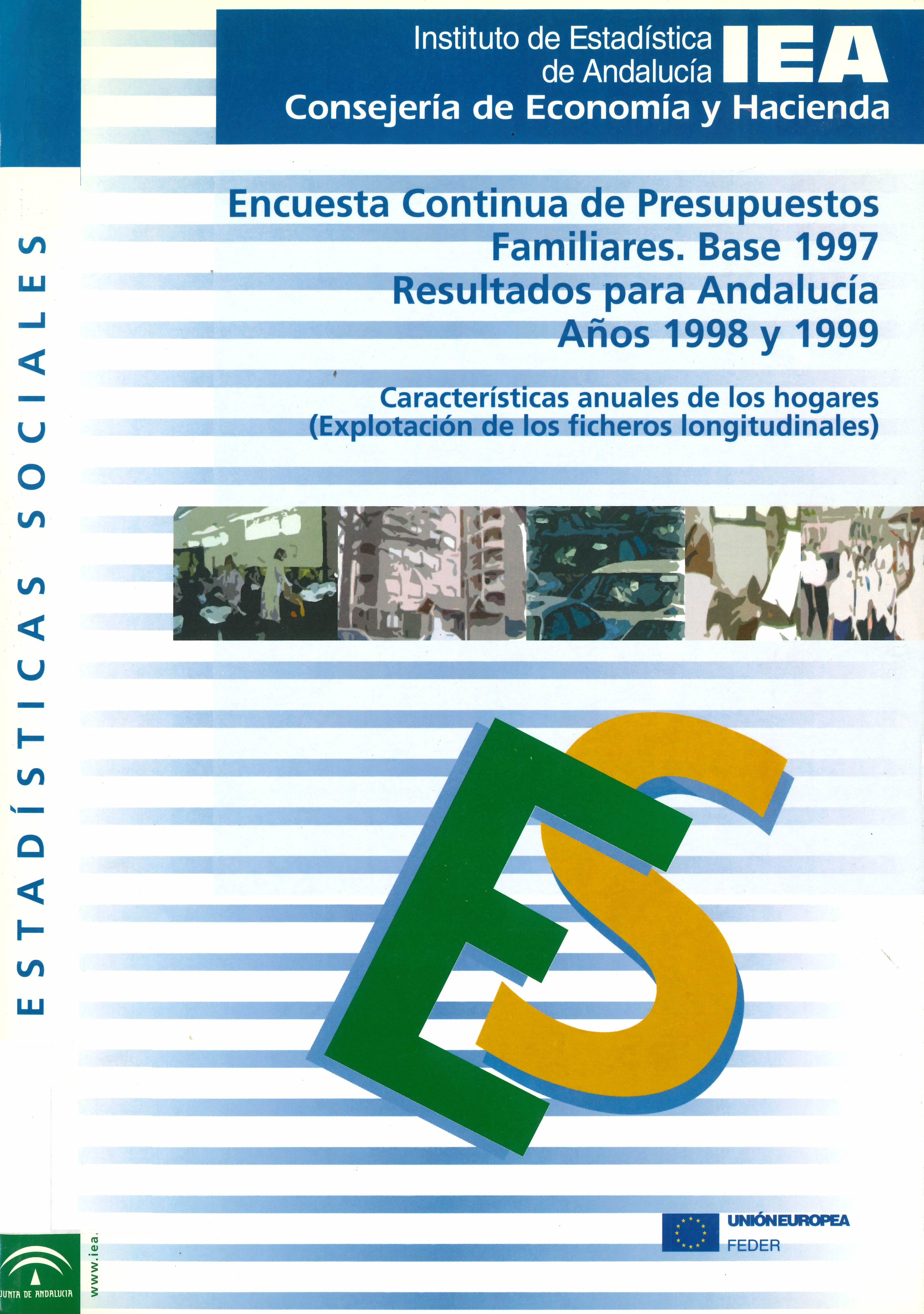 Imagen representativa de la publicación Encuesta continua de presupuestos familiares. Base 1997: resultados para Andalucía, años 1998 y 1999