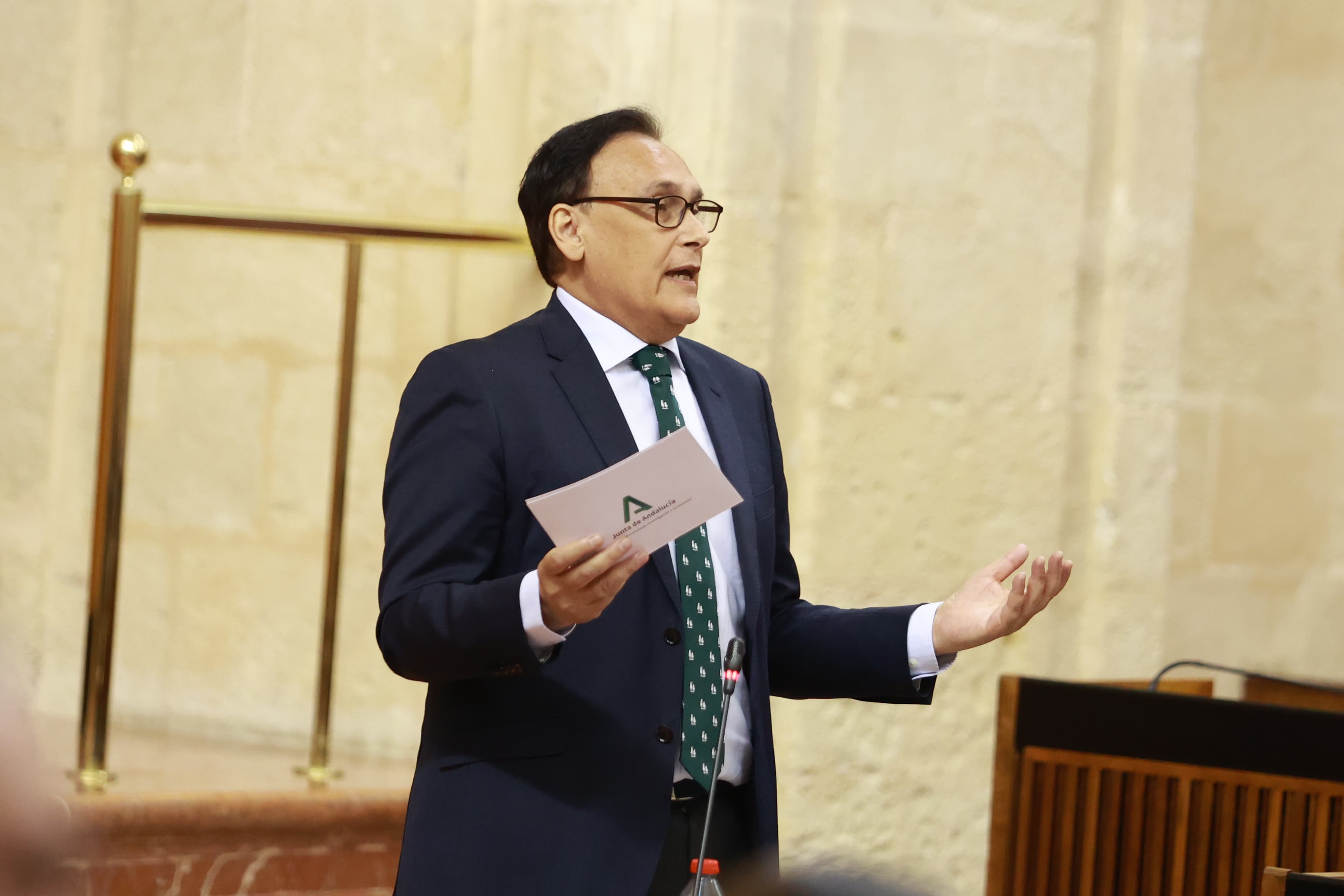 Villamandos en el pleno del Parlamento