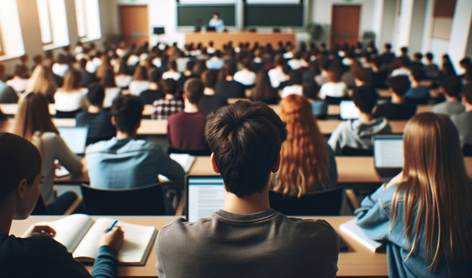 Estudiantes universitarios en el aula