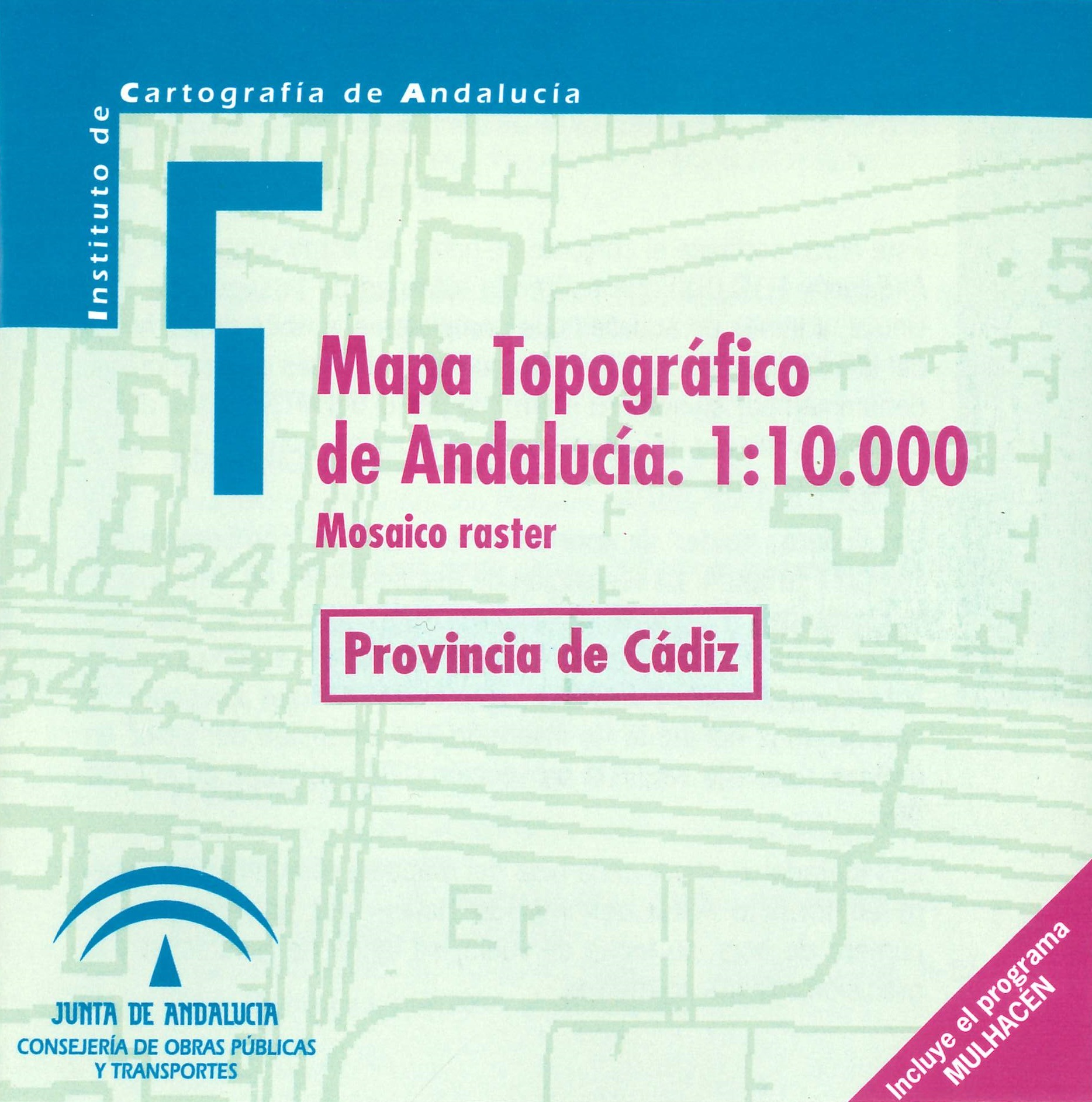 Imagen representativa del Mapa topográfico de Andalucía 1:10.000: mosaico raster, provincia de Cádiz_1998