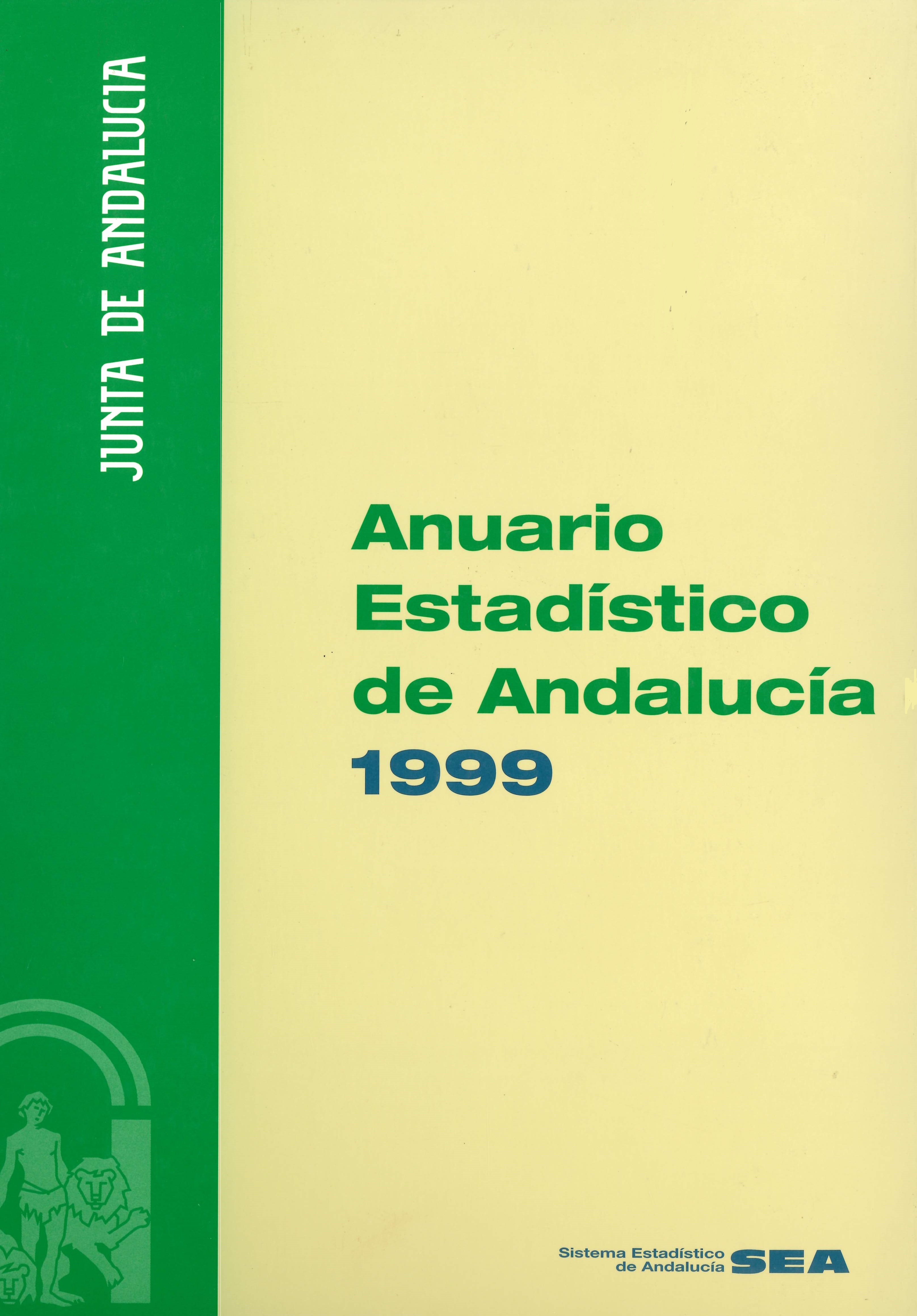 Imagen representativa de la publicación Anuario estadístico de Andalucía 1999