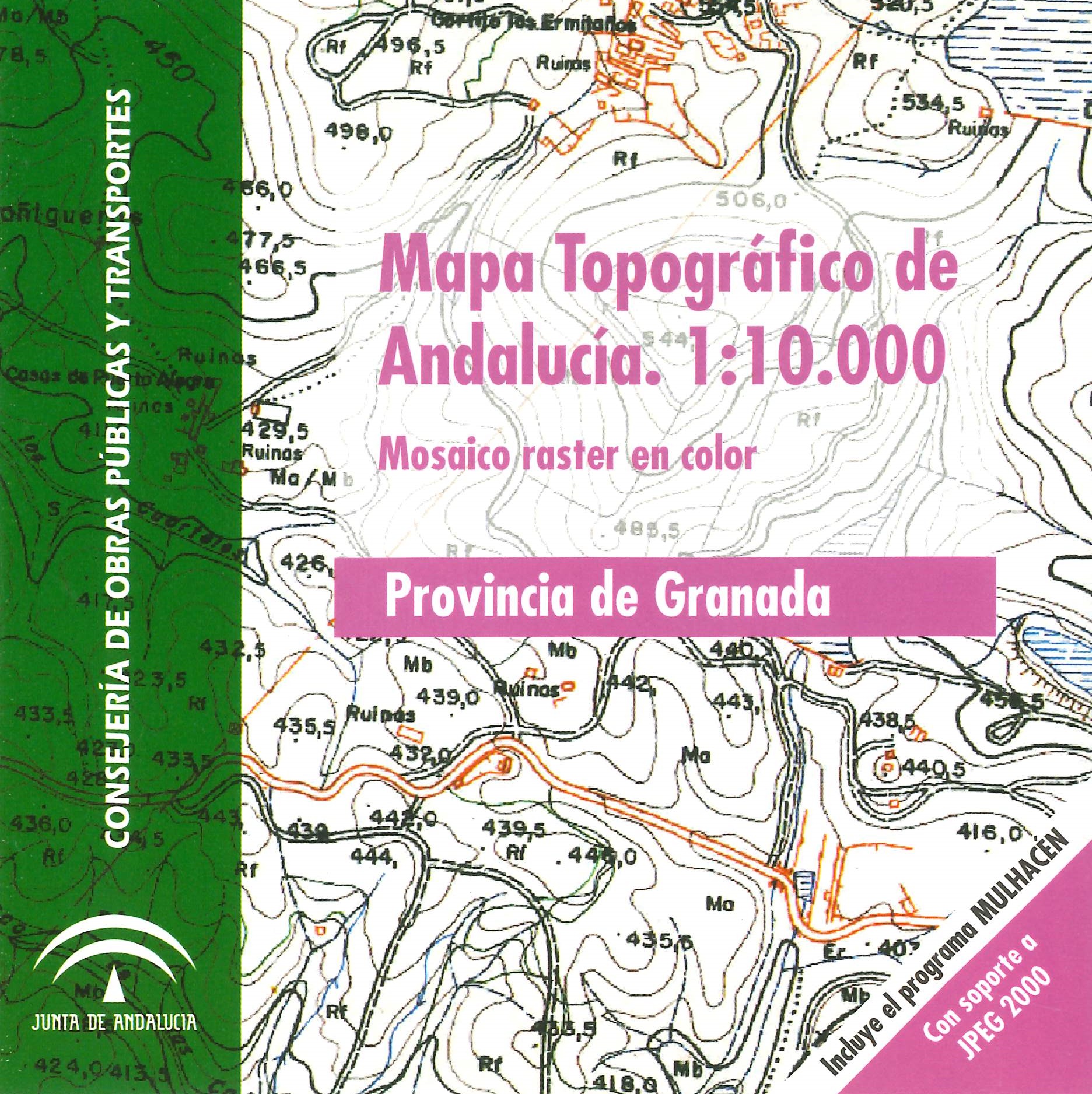 Imagen representativa del Mapa topográfico de Andalucía 1:10.000: mosaico raster en color, provincia de Granada_2007