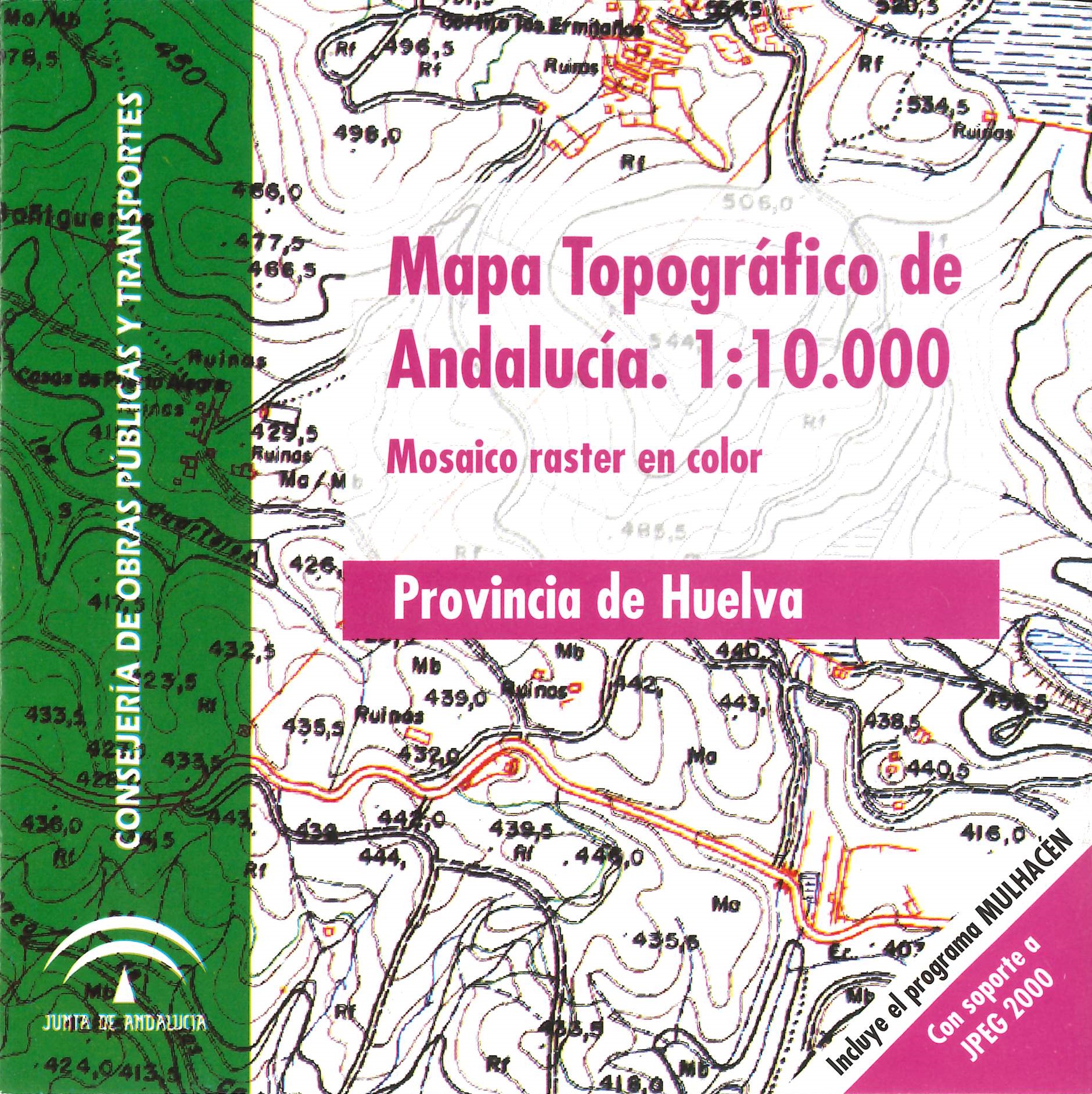 Imagen representativa del Mapa topográfico de Andalucía 1:10.000: mosaico raster en color, provincia de Huelva_2007