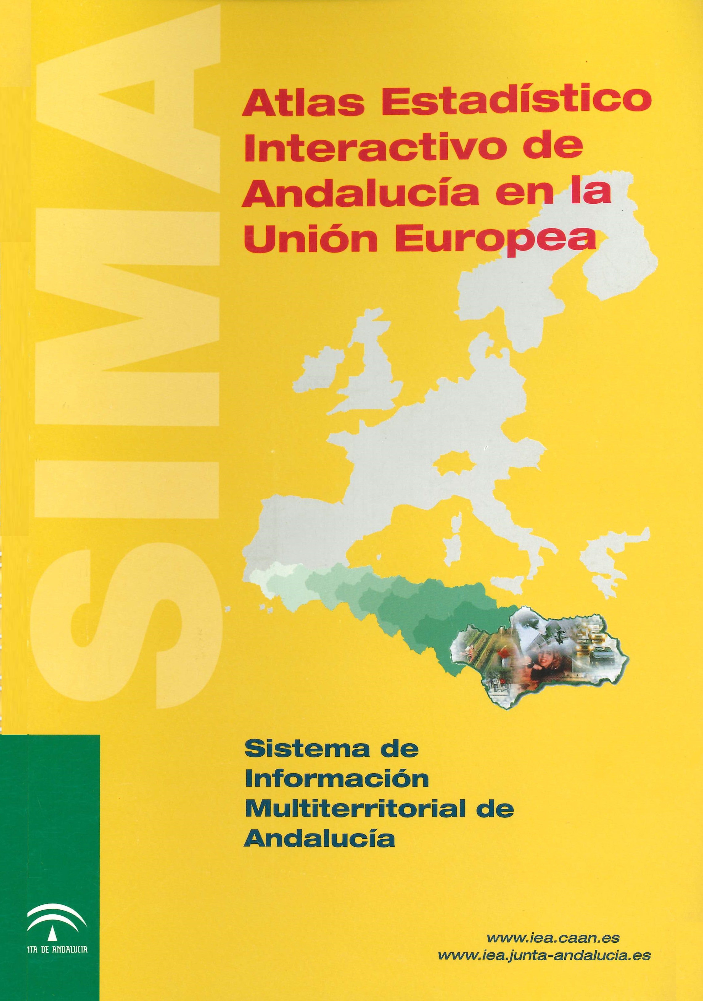 Imagen representativa de la publicación Atlas estadístico interactivo de Andalucía en la Unión Europea [edición 1998]