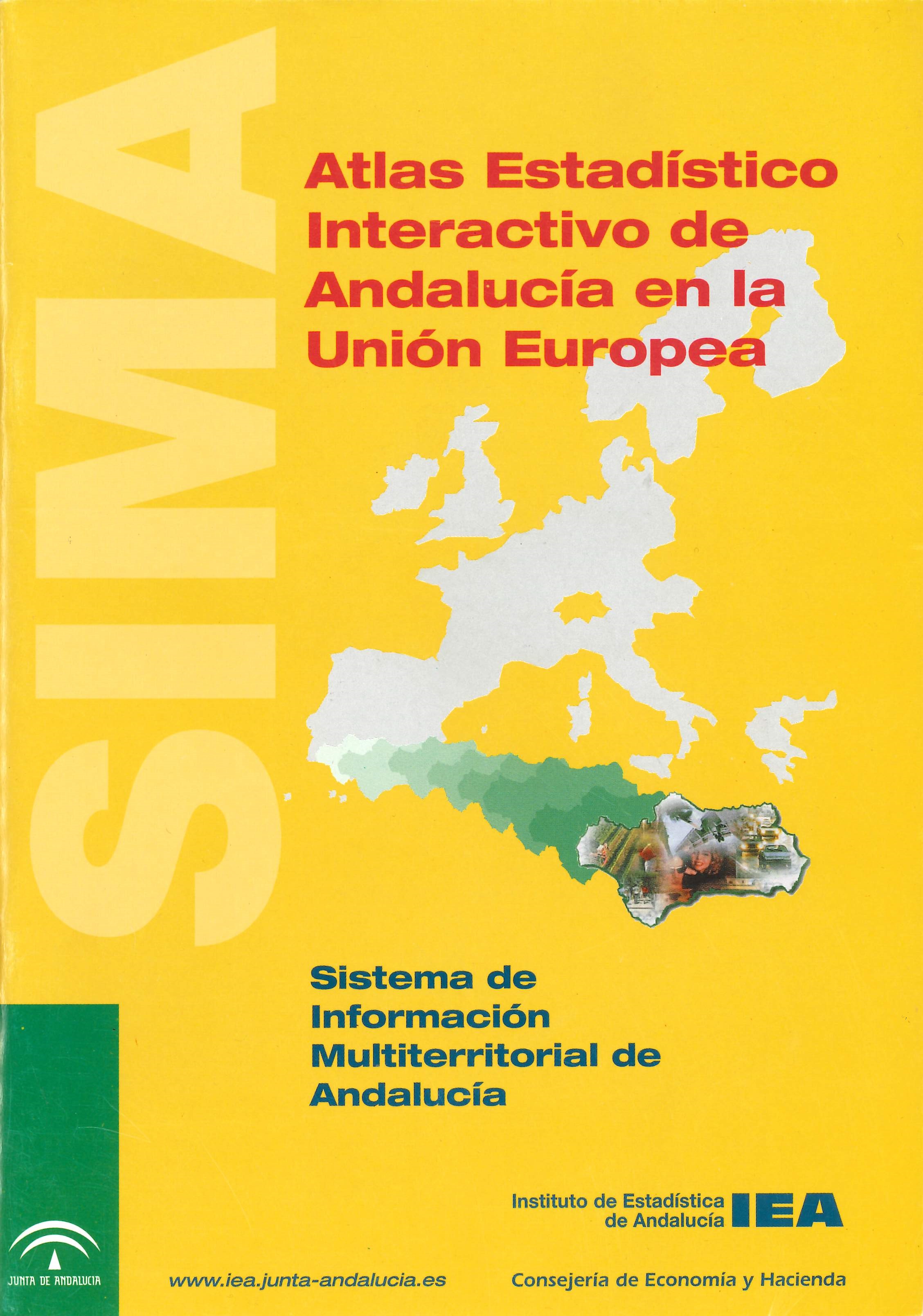 Imagen representativa de la publicación Atlas estadístico interactivo de Andalucía en la Unión Europea [edición 1999]