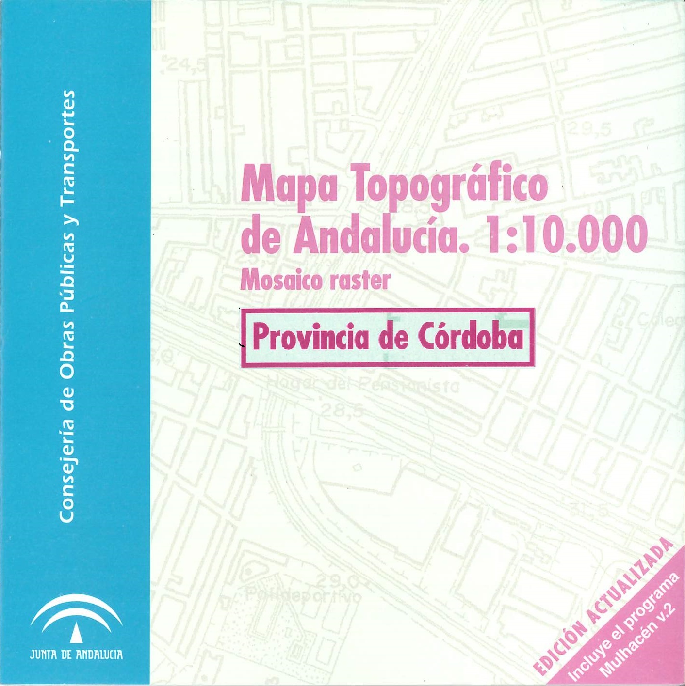 Imagen representativa de la publicación Mapa topográfico de Andalucía 1:10.000: mosaico raster, provincia de Córdoba_2002