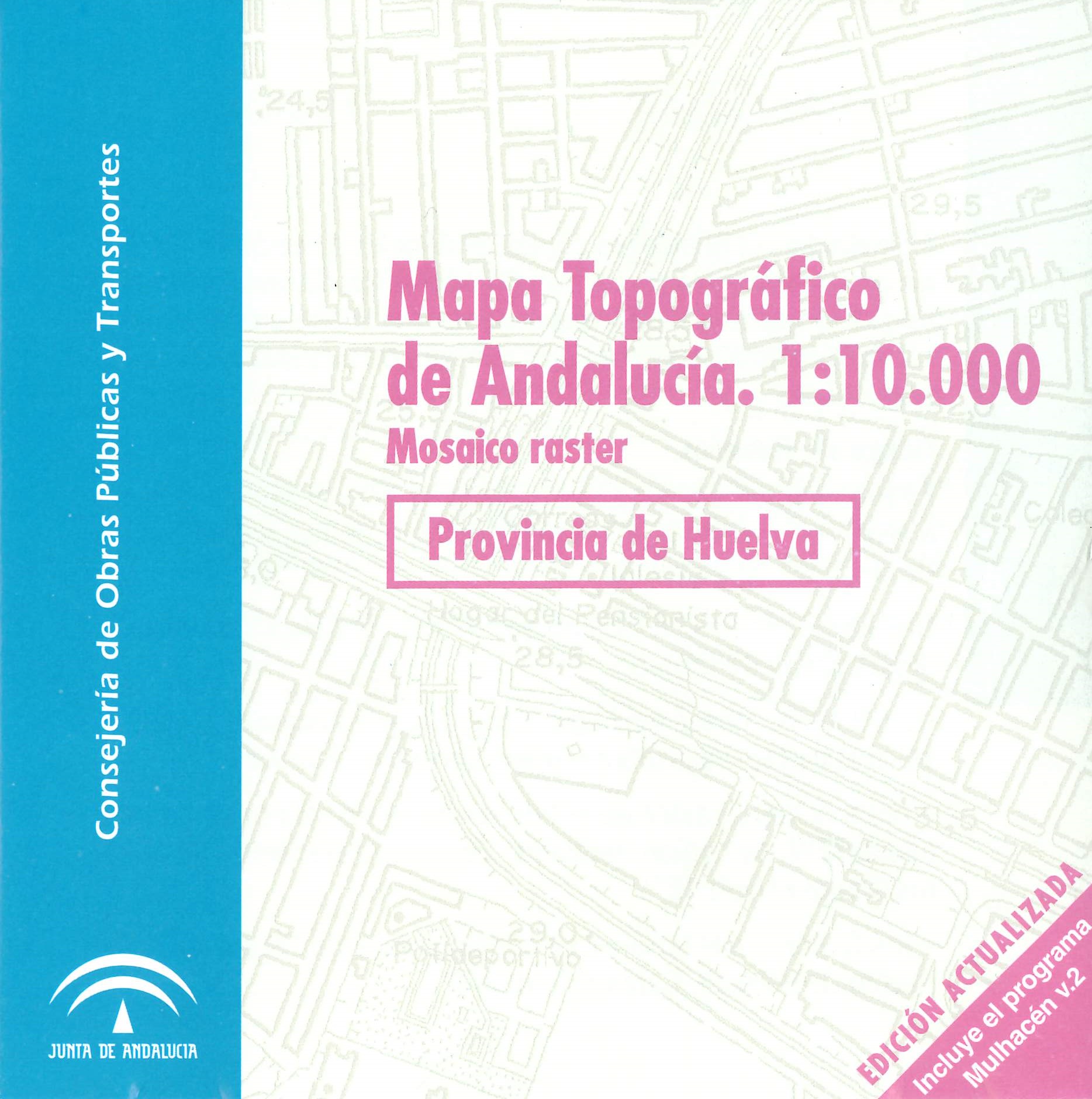 Imagen representativa del Mapa topográfico de Andalucía 1:10.000: mosaico raster, provincia de Huelva_2002