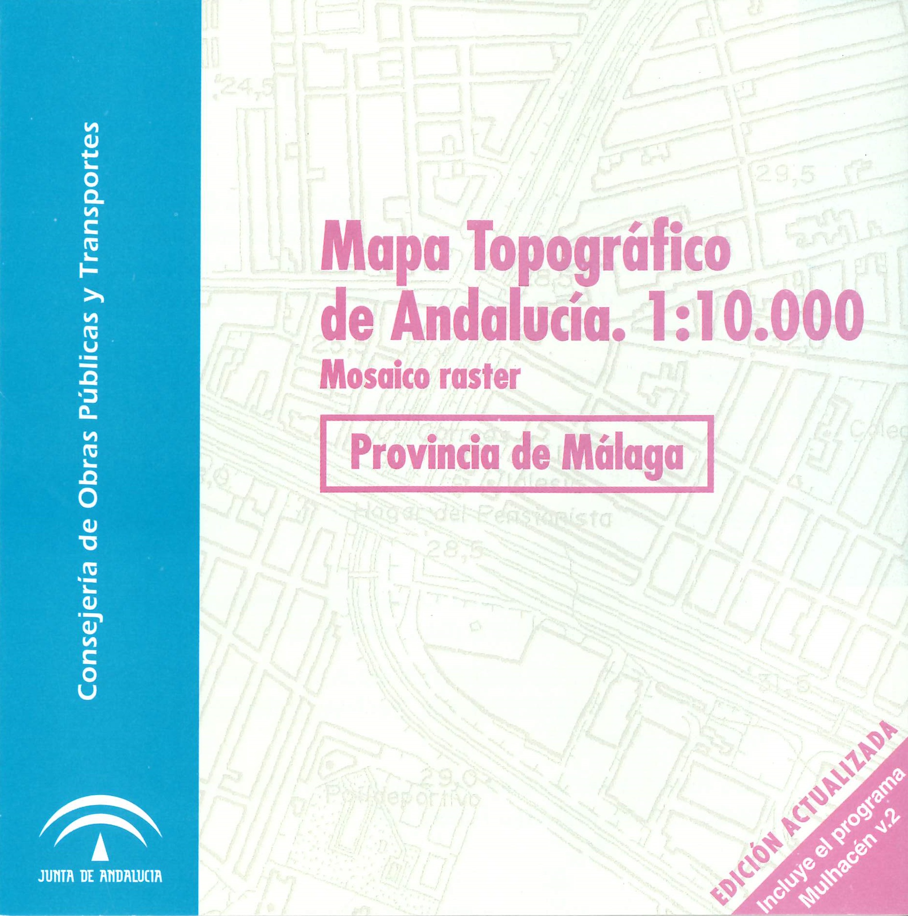 Mapa topográfico de Andalucía 1:10.000: mosaico raster, provincia de Málaga_2002