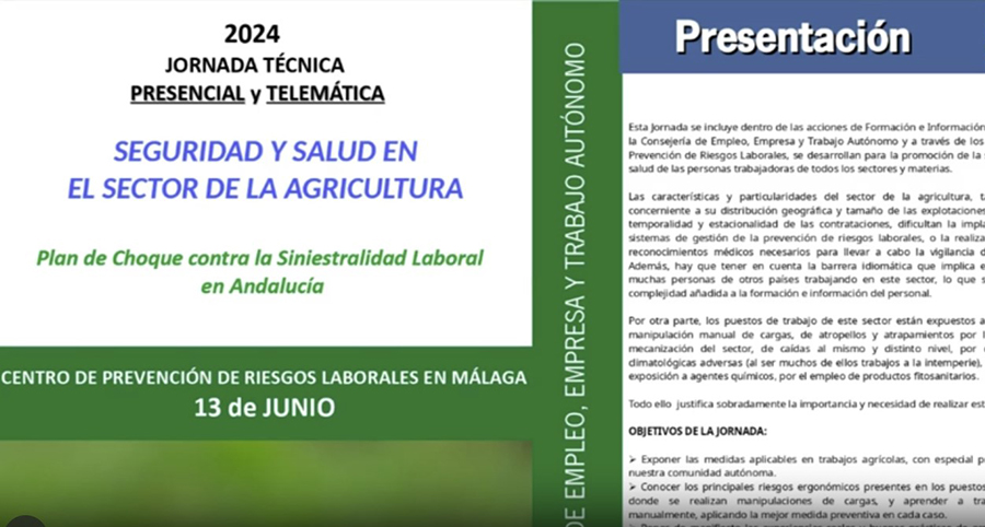 Vídeo jornada Agricultura