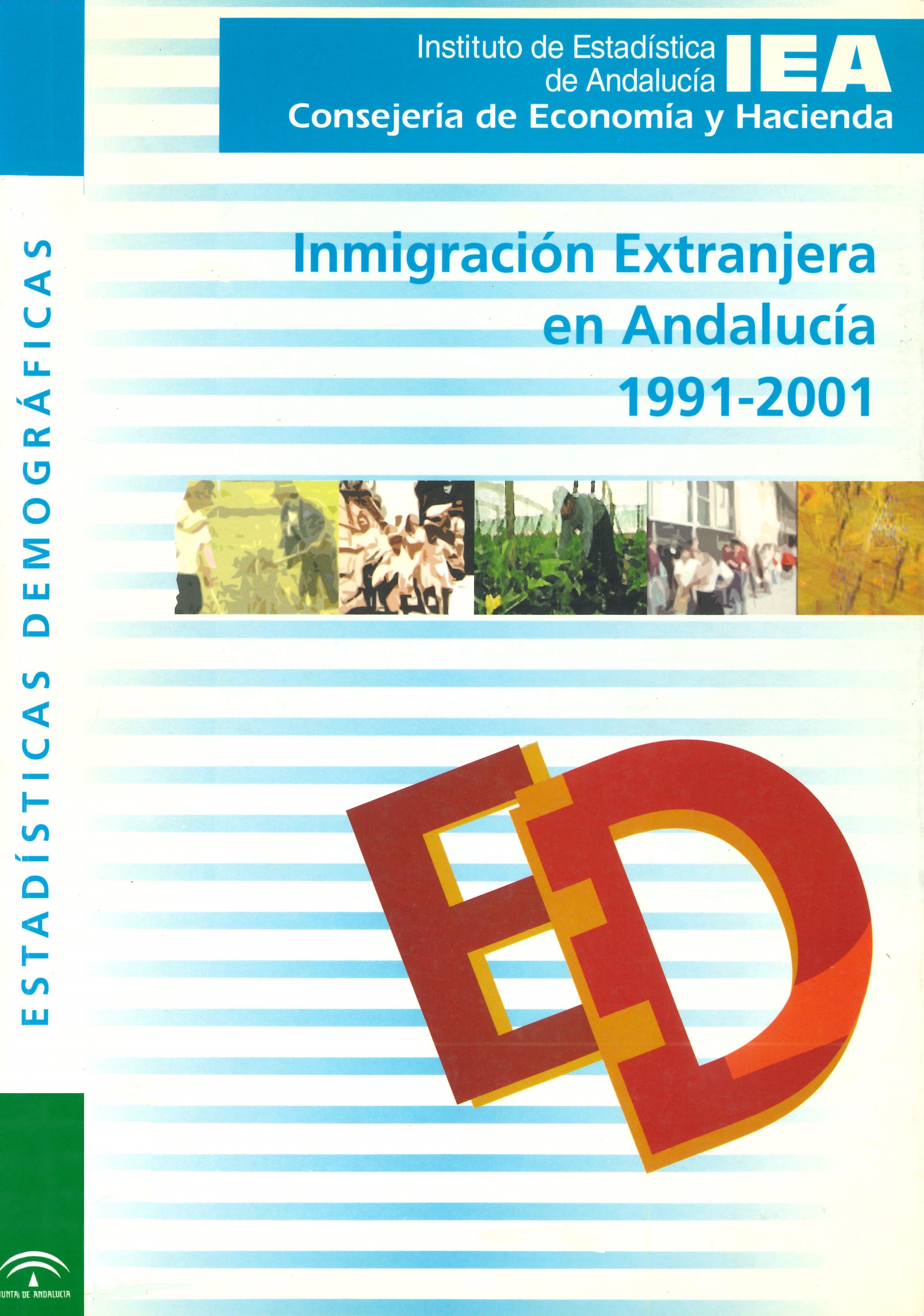 Imagen representativa de la publicación Inmigración extranjera en Andalucía 1991-2001