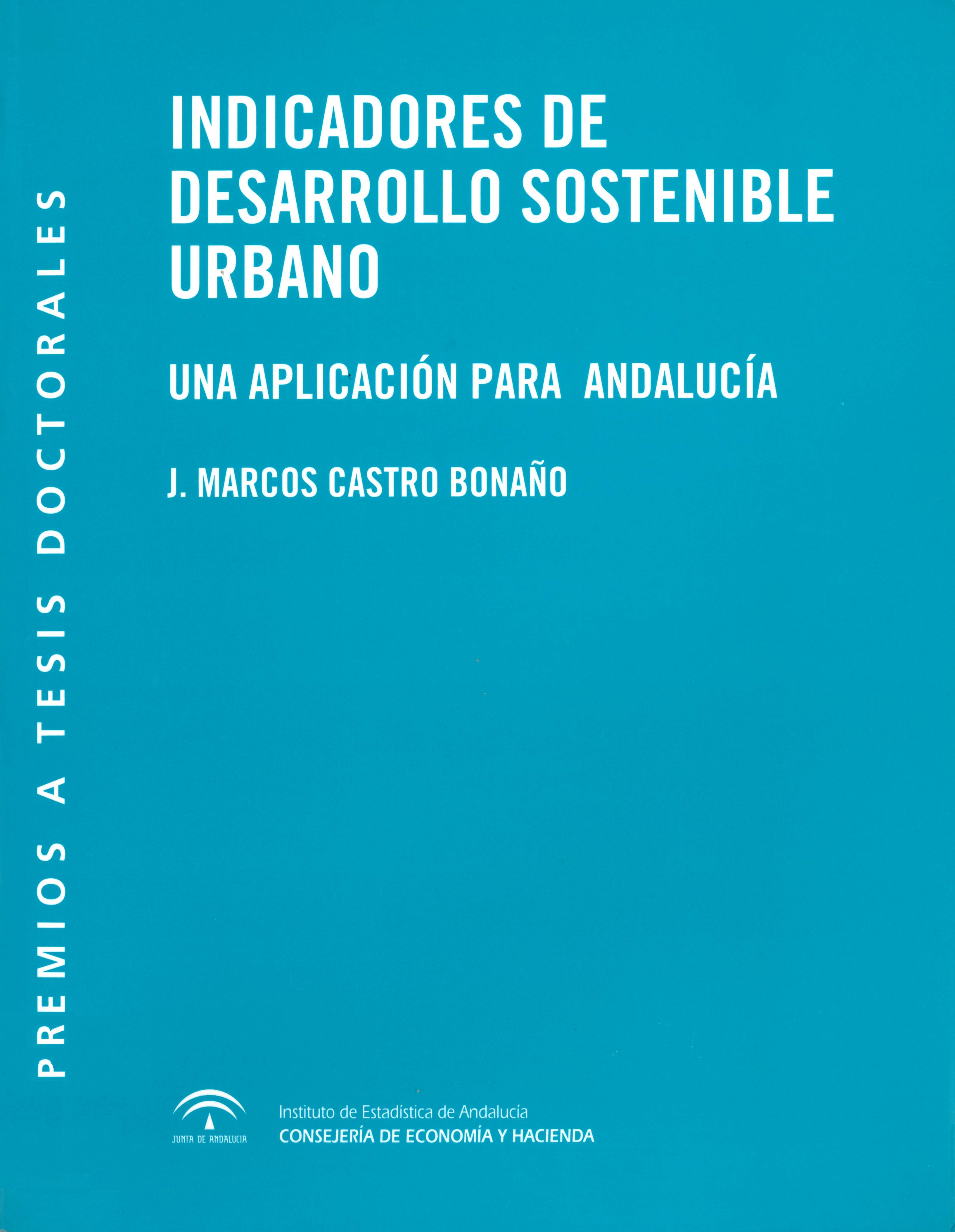 Imagen representativa de la publicación Indicadores de desarrollo sostenible urbano: una aplicación para Andalucía