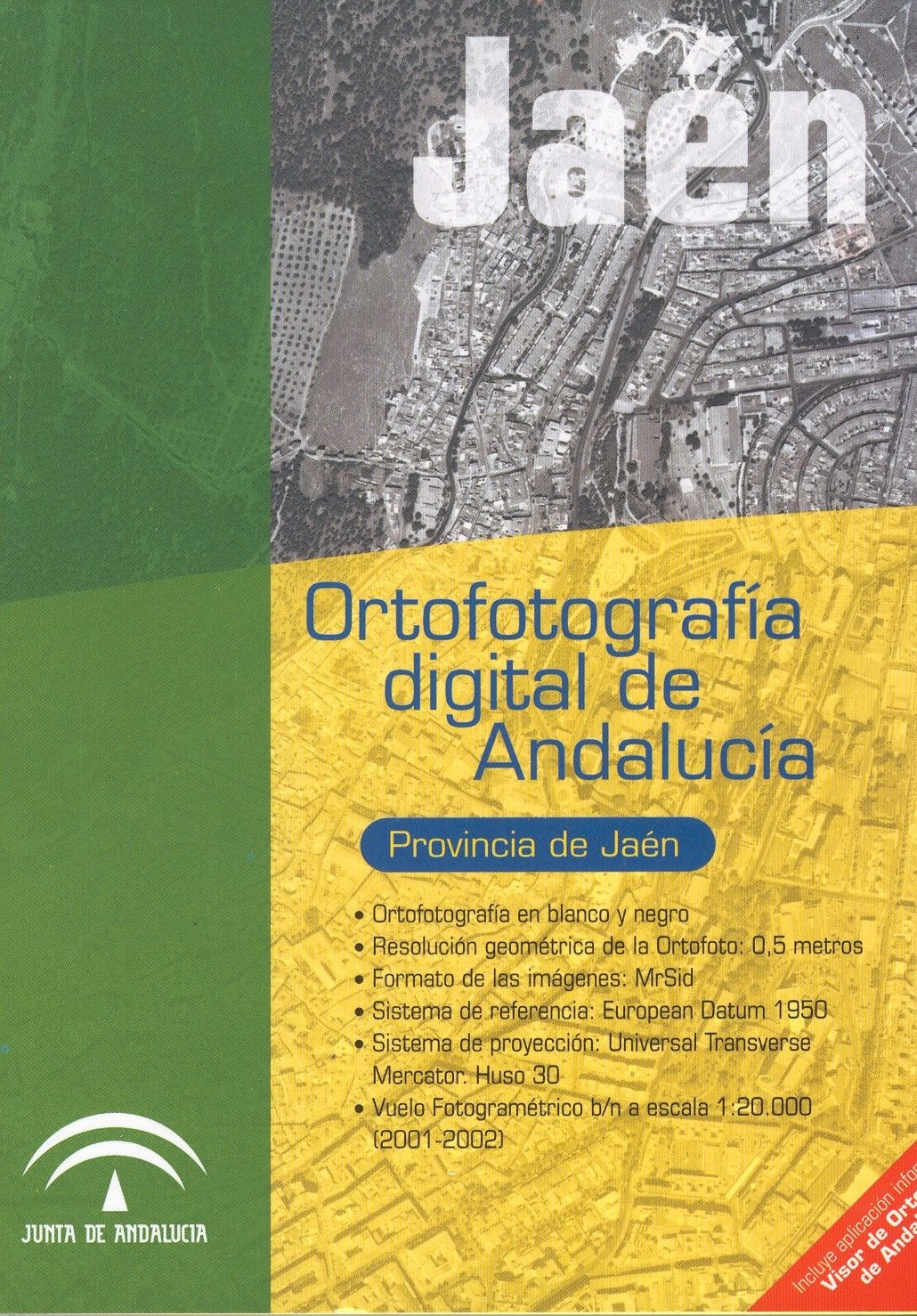 Imagen representativa de la publicación Ortofotografía digital de Andalucía: provincia de Jaén_2004