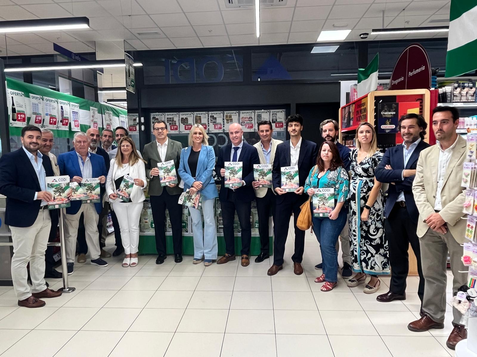 Momento de la presentación de la campaña de PPV en supermercados CODI.