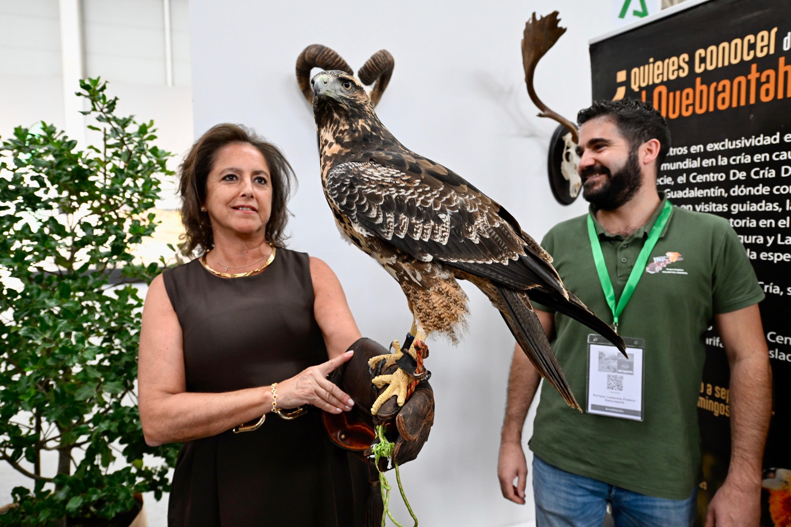 Catalina García, en la inauguración de Ibercaza.