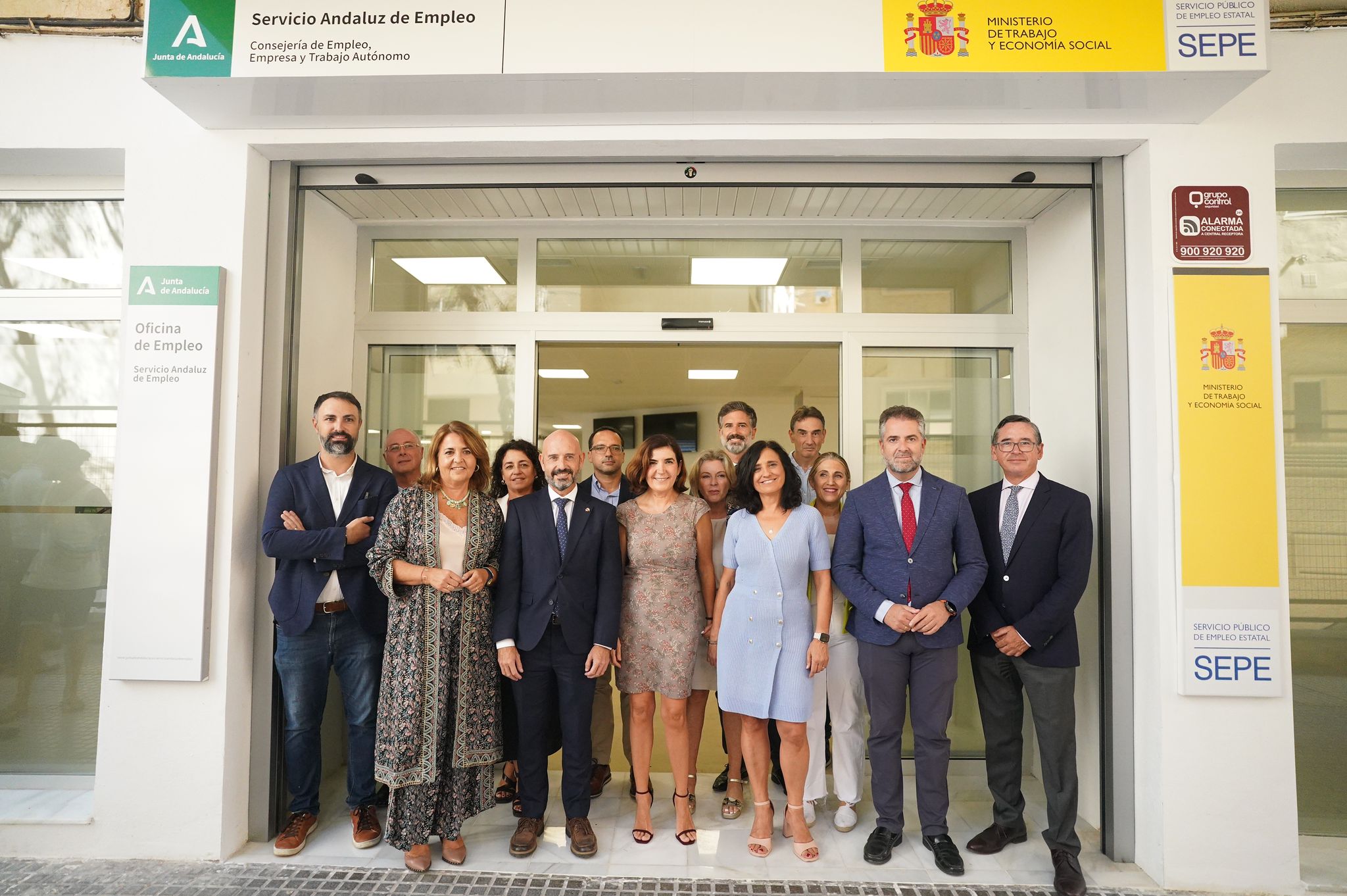 Rocío Blanco en la sede del SAE de El Palo, en Málaga