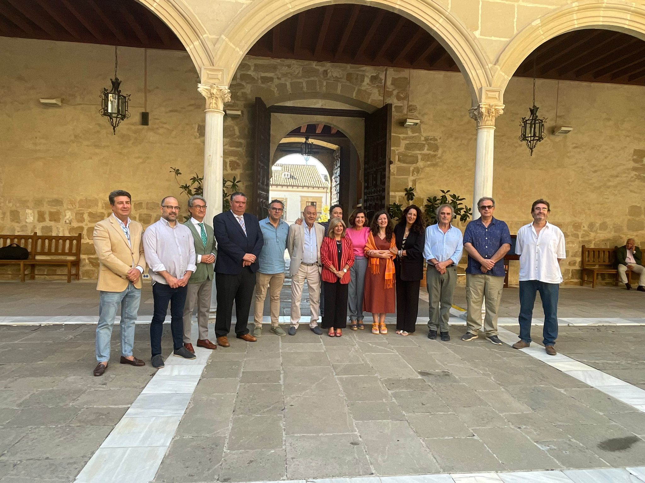 Rocío Blanco con los nuevos Maestros Artesanos de Jaén