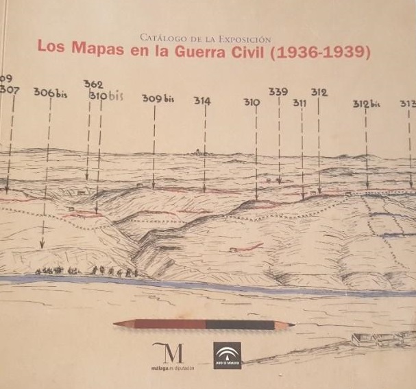 Imagen representativa d ela publicación Catálogo de la exposición "Los mapas en la guerra civil (1936-1939)"_Diputación de Málaga