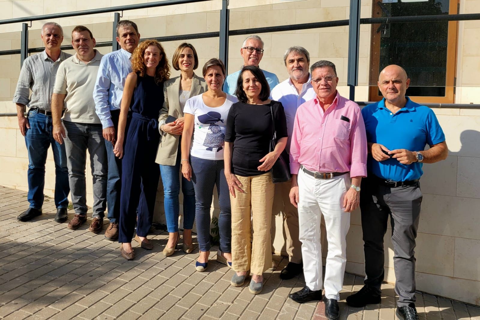 Margarita Cobos, con los directores de las OCA de Jaén