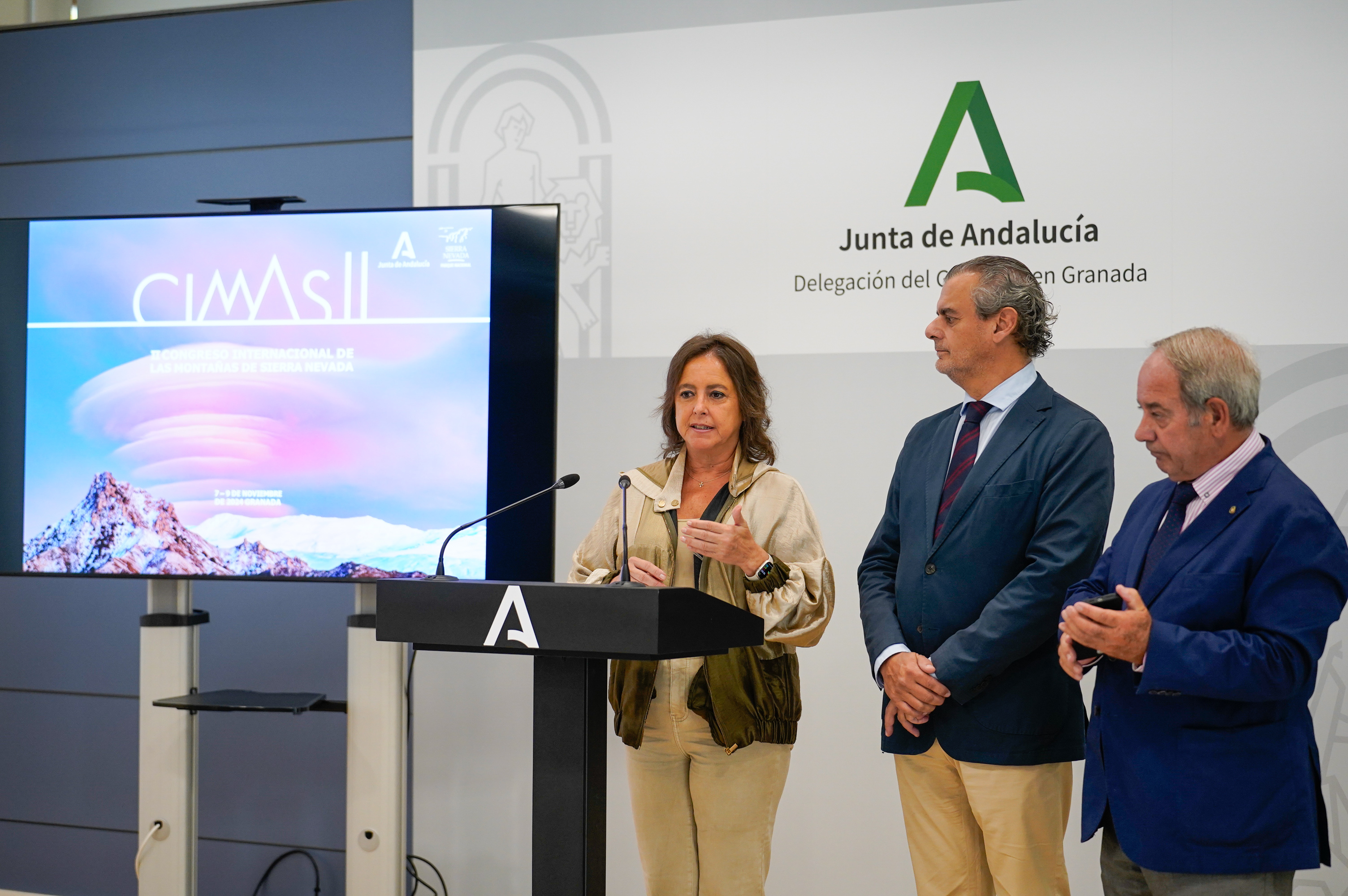 La consejera, Catalina García, durante la presentación del congreso.