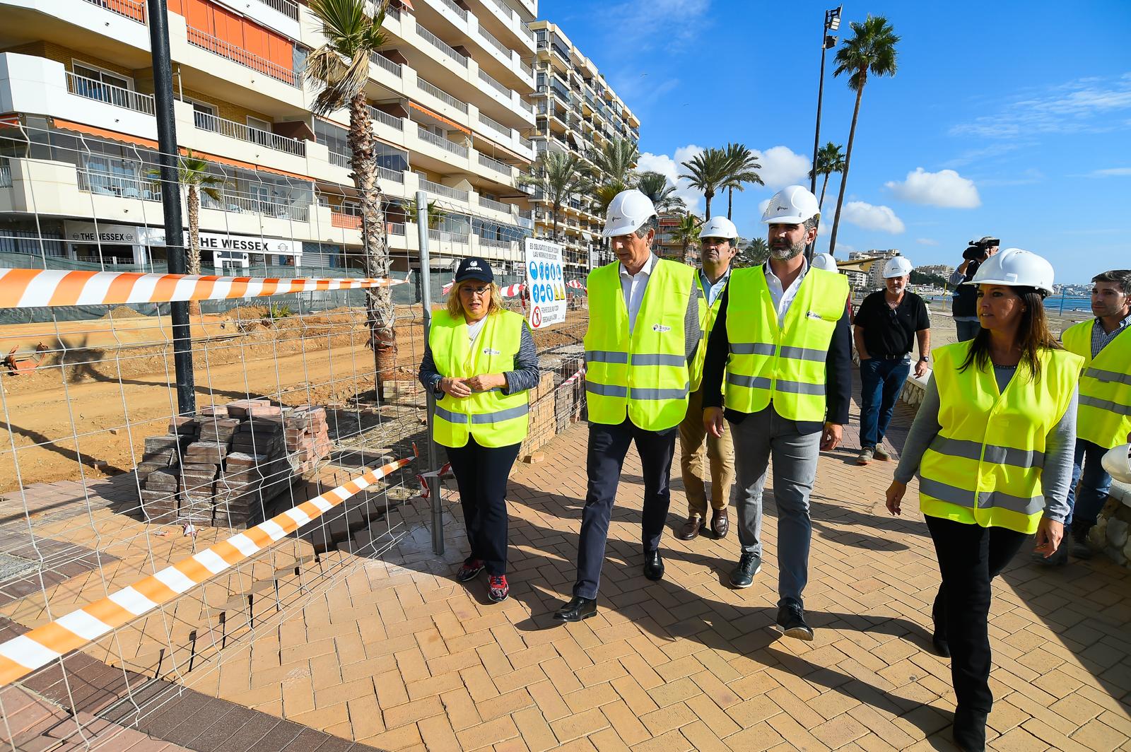  la obra de mejora y ampliación de colectores de saneamiento integral en el municipio malagueño de Fuengirola