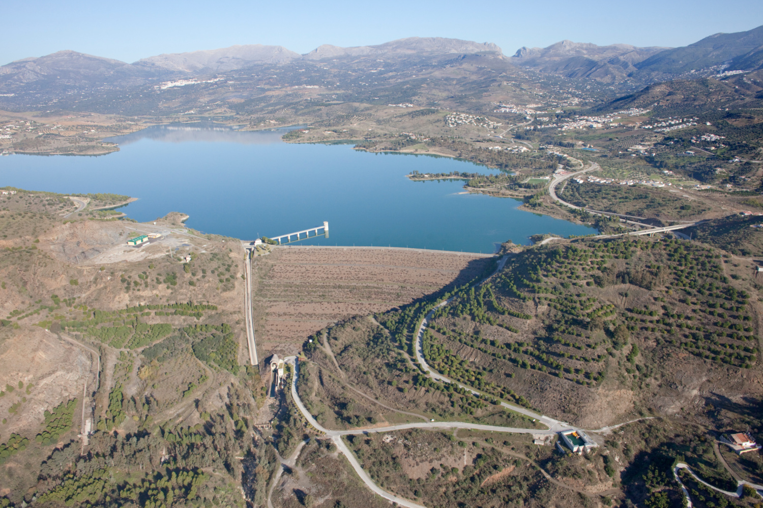 Foto de archivo del embalse de La Viñuela