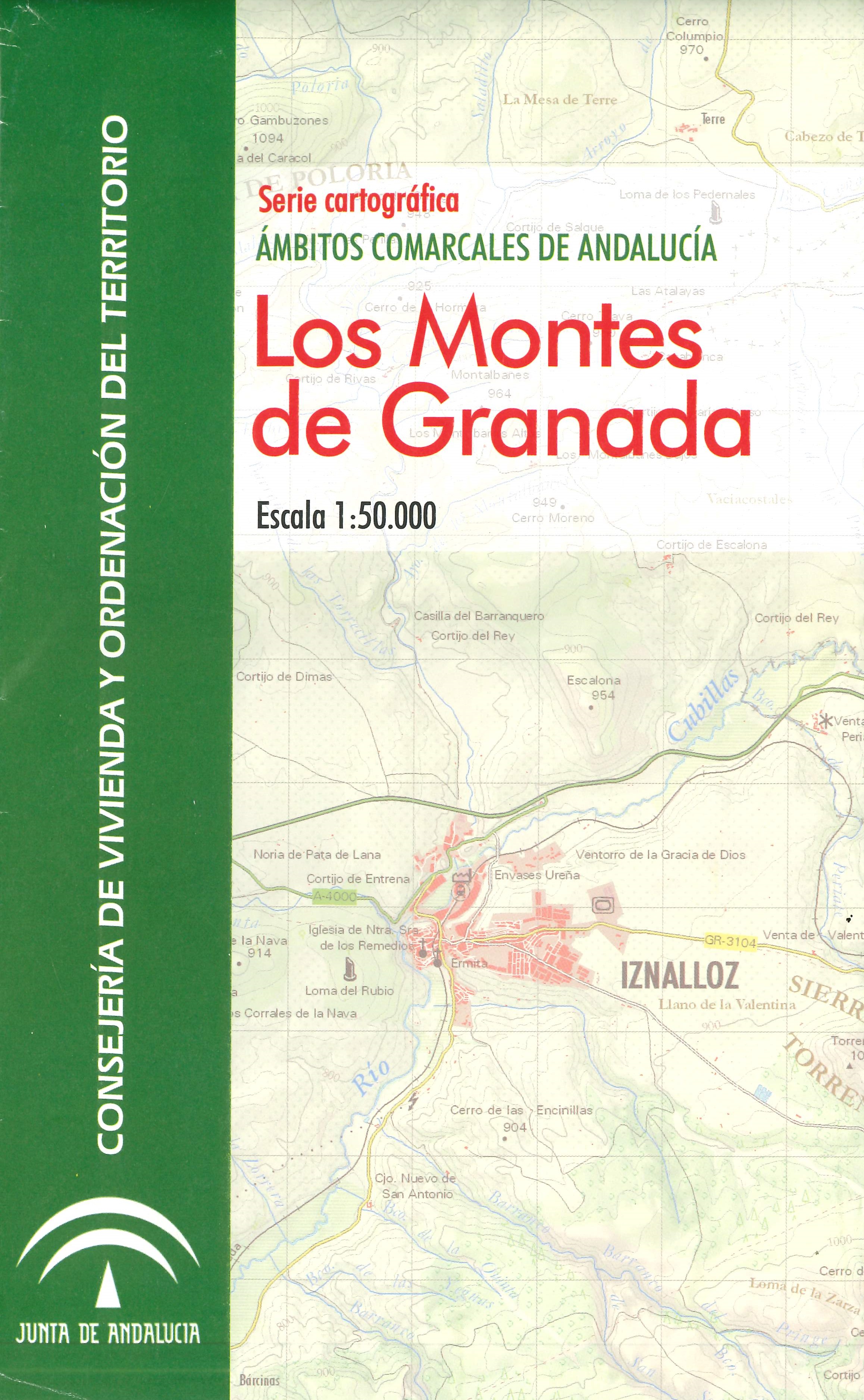 Imagen representativa del mapa Los Montes de Granada, escala 1:50.000