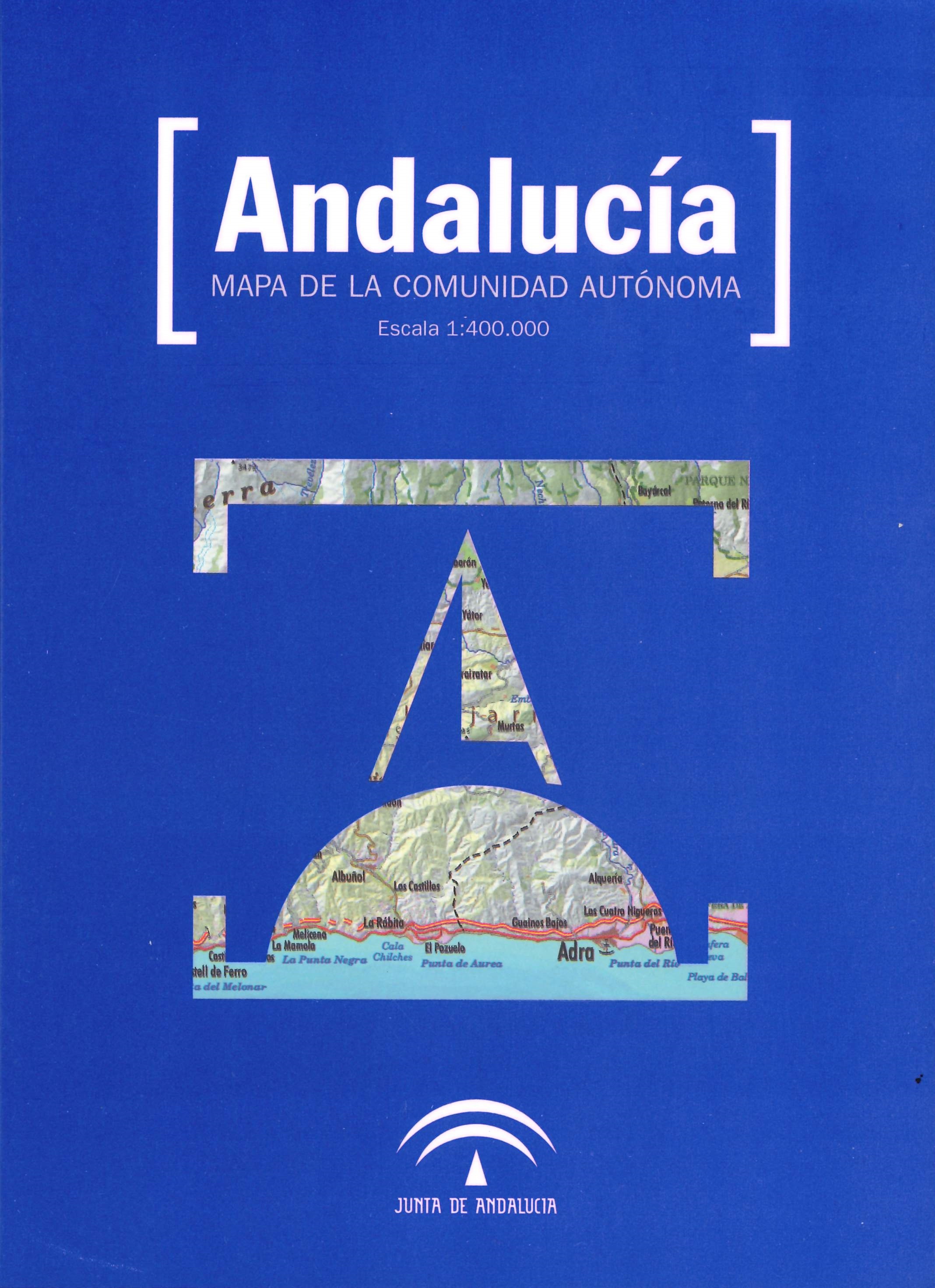 Imagen representativa de la publicación Andalucía: mapa de la Comunidad Autónoma, escala 1:400.000