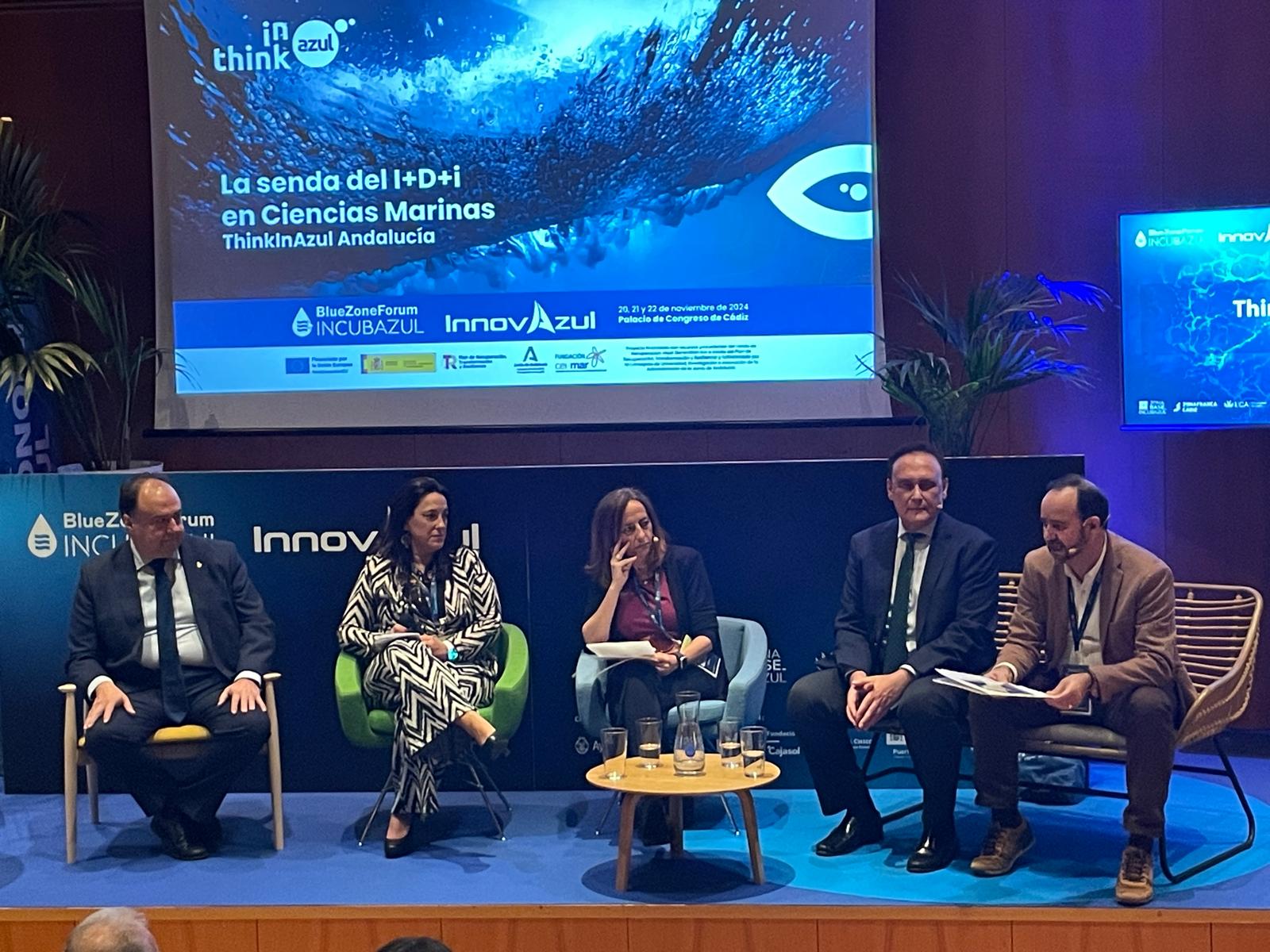 Villamandos en la presentación del Plan Complementario de Ciencias Marinas