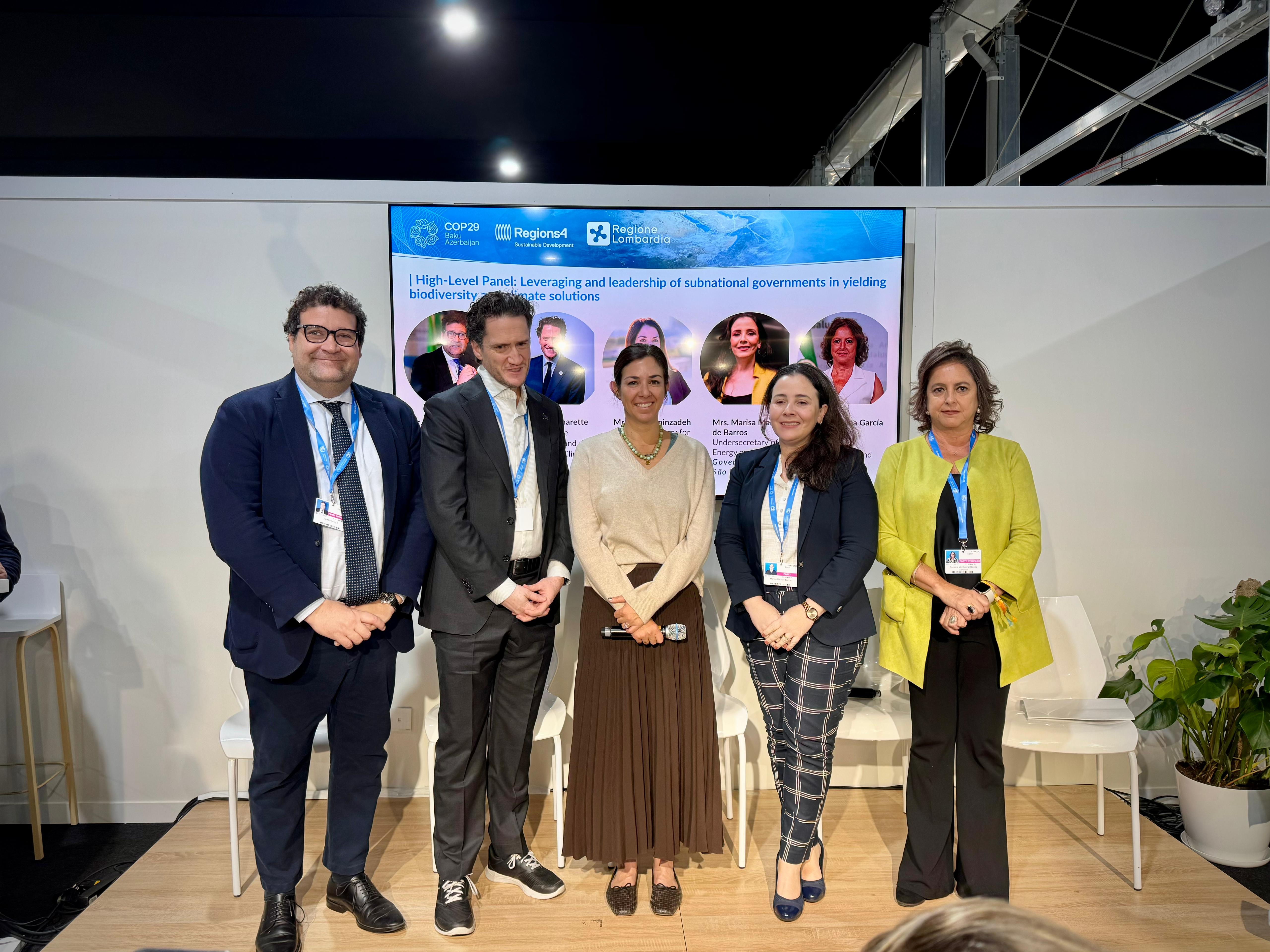 Segundo día de la COP29, en la que participa la delegación andaluza encabezada por Catalina García.