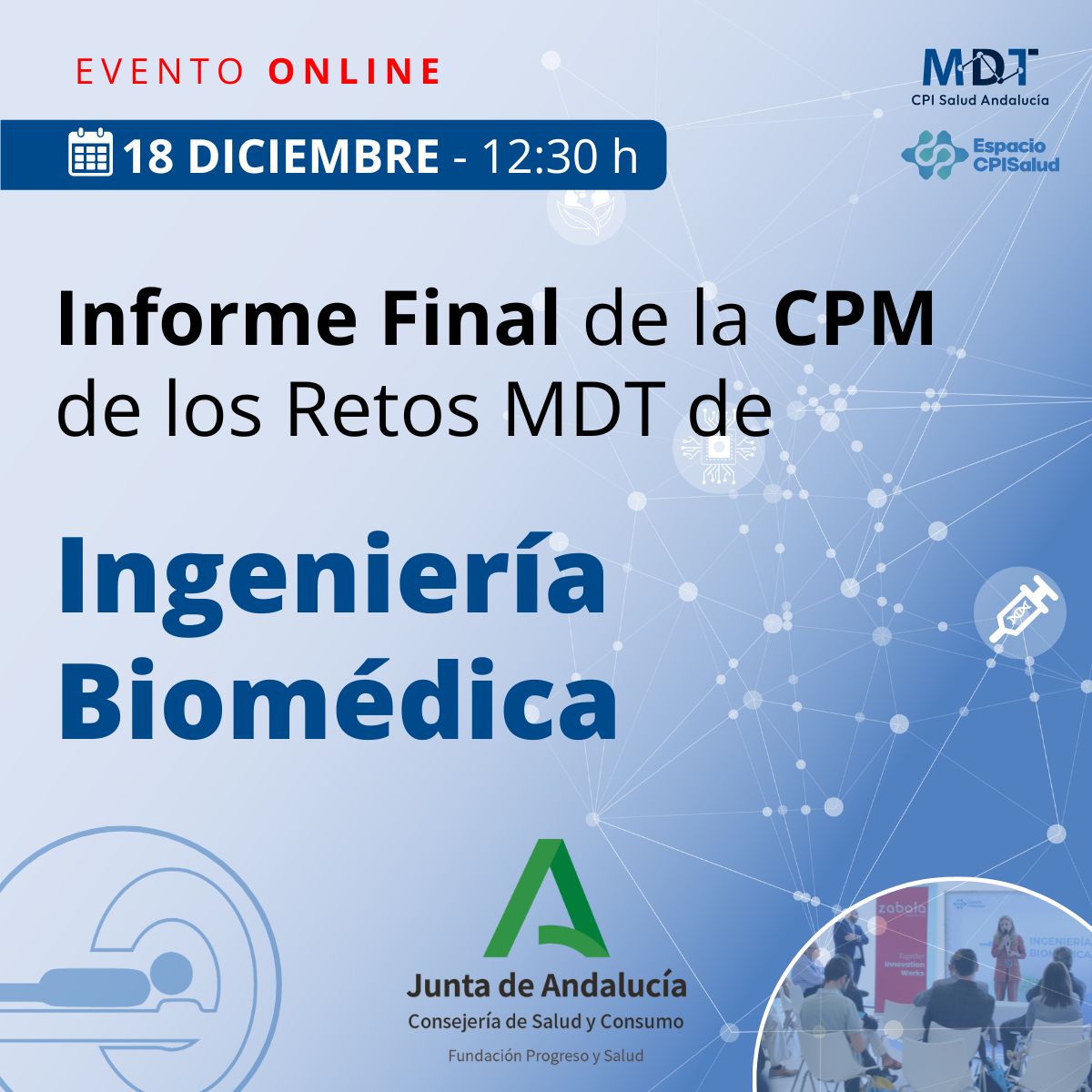 Informes Finales de las Consultas Preliminares de Mercado de los retos de Ingeniería Biomédica