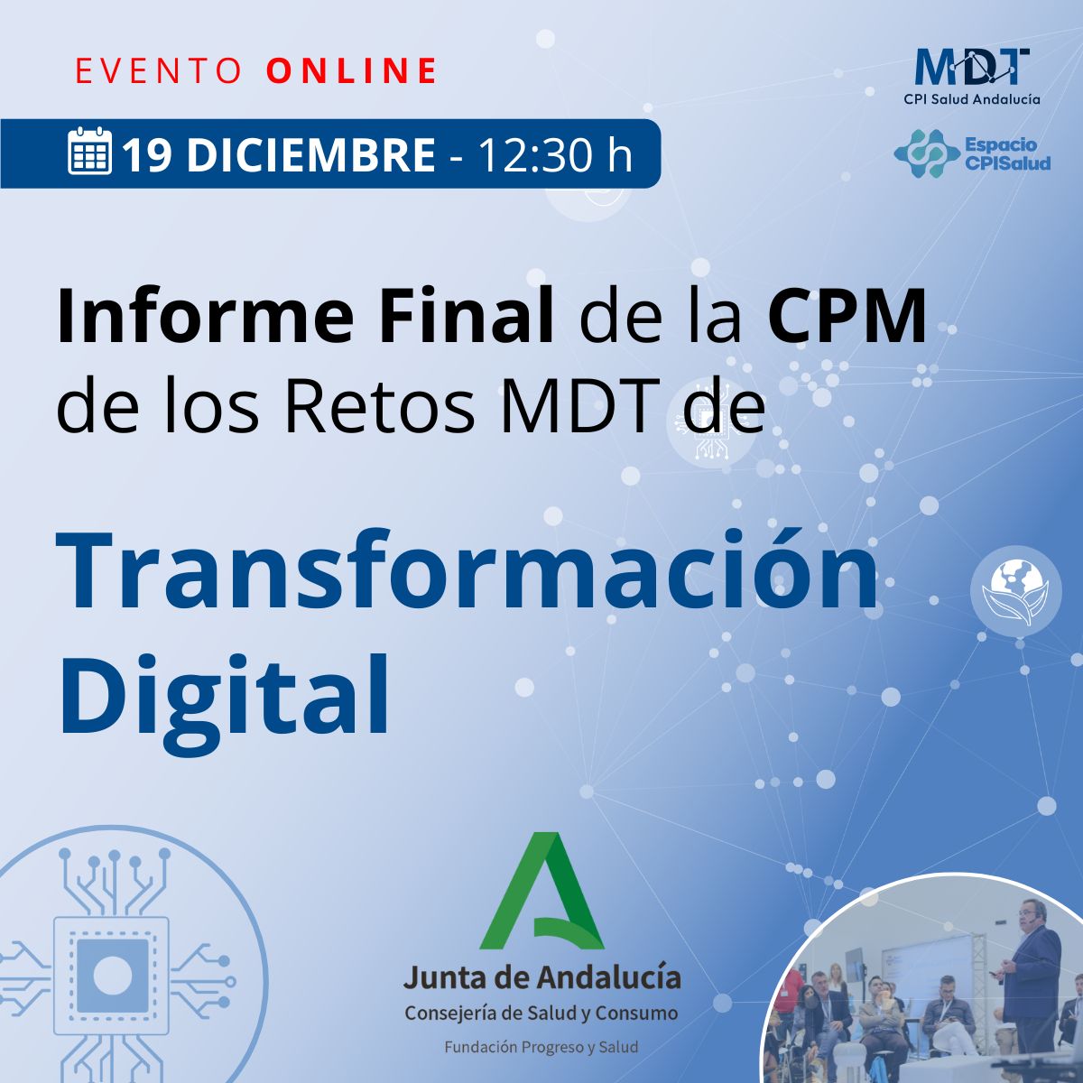 Presentación de los Informes Finales de las Consultas Preliminares de Mercado de los retos de Transformación Digital