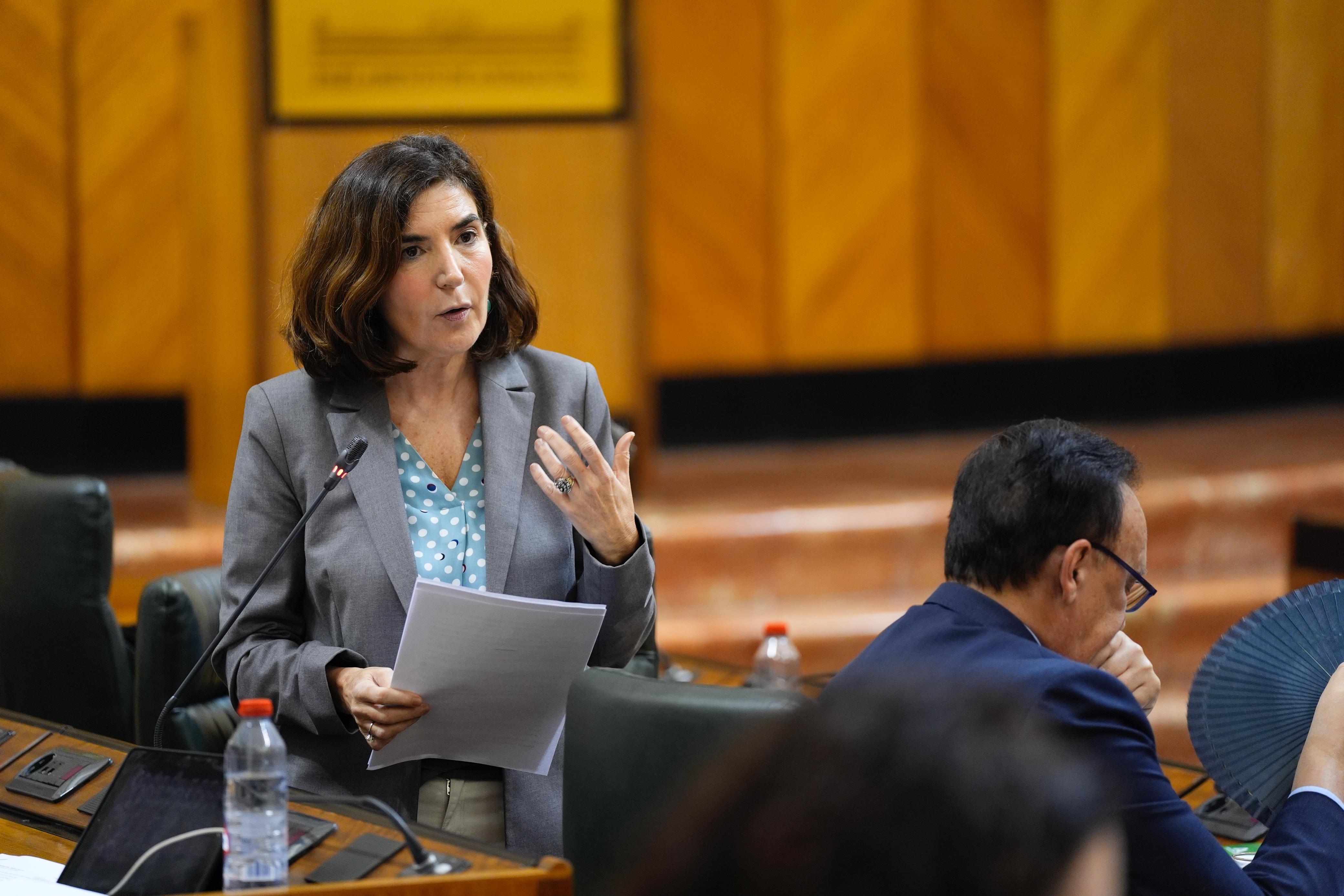 Rocío Blanco en el Pleno del Parlamento autonómico