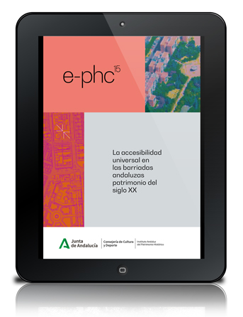 Portada libro La accesibilidad universal en las barriadas andaluzas patrimonio del siglo XX. Guía básica para una arquitectura inclusiva  (versión digital)