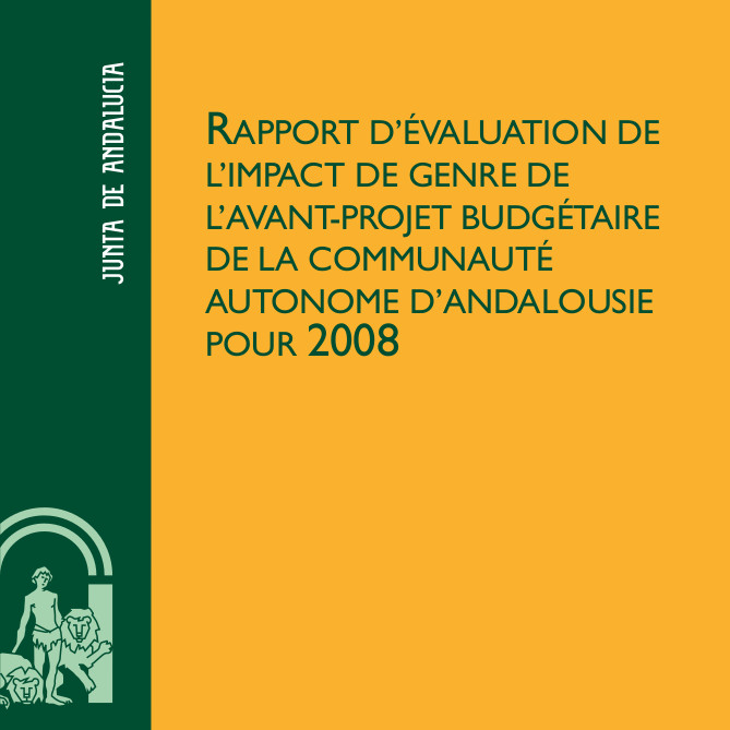 Informe de Evaluación de Impacto de Género. Presupuestos 2008. Francés