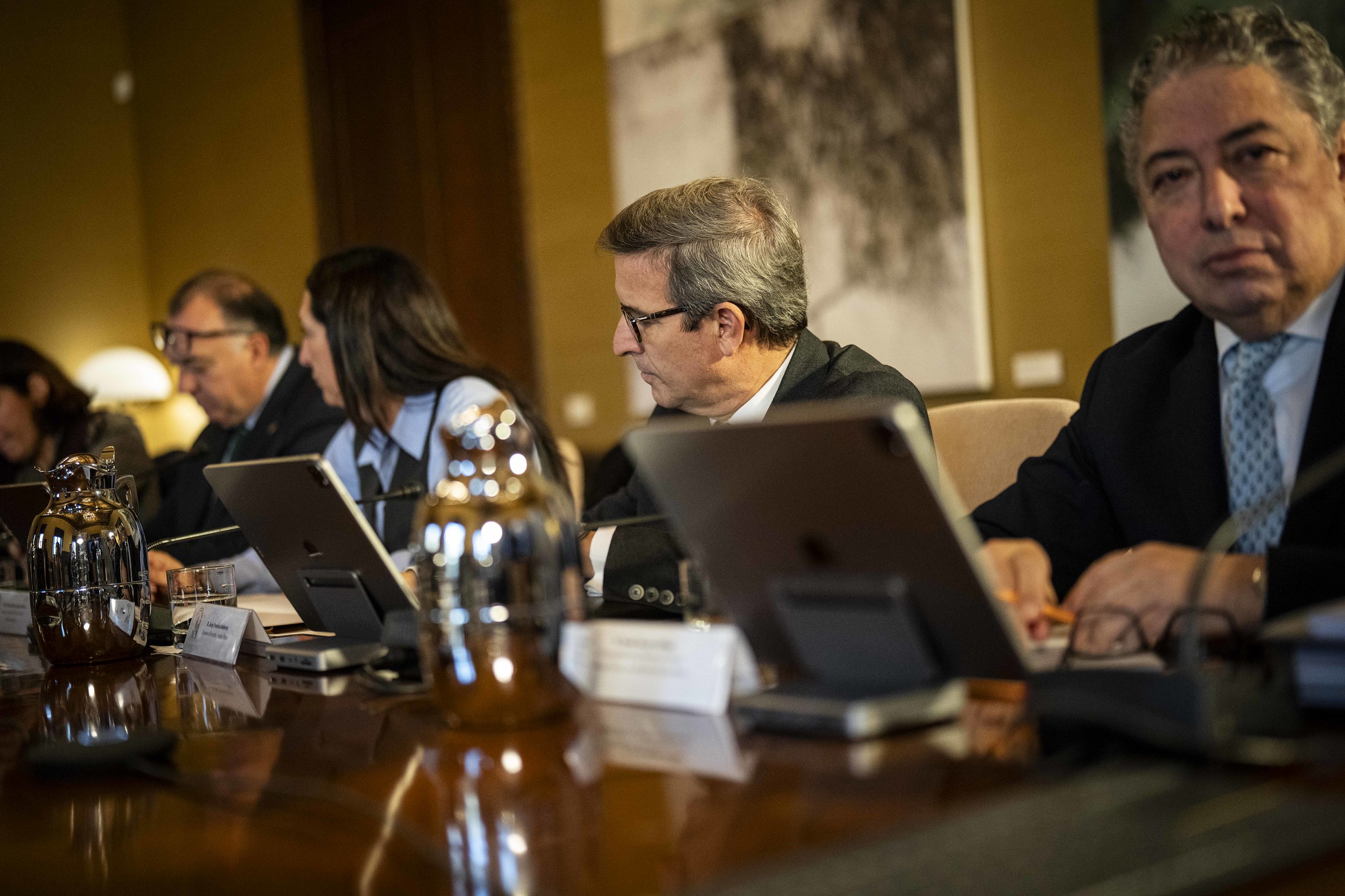 El consejero Jorge Paradela, en la reunión del Consejo de Gobierno.