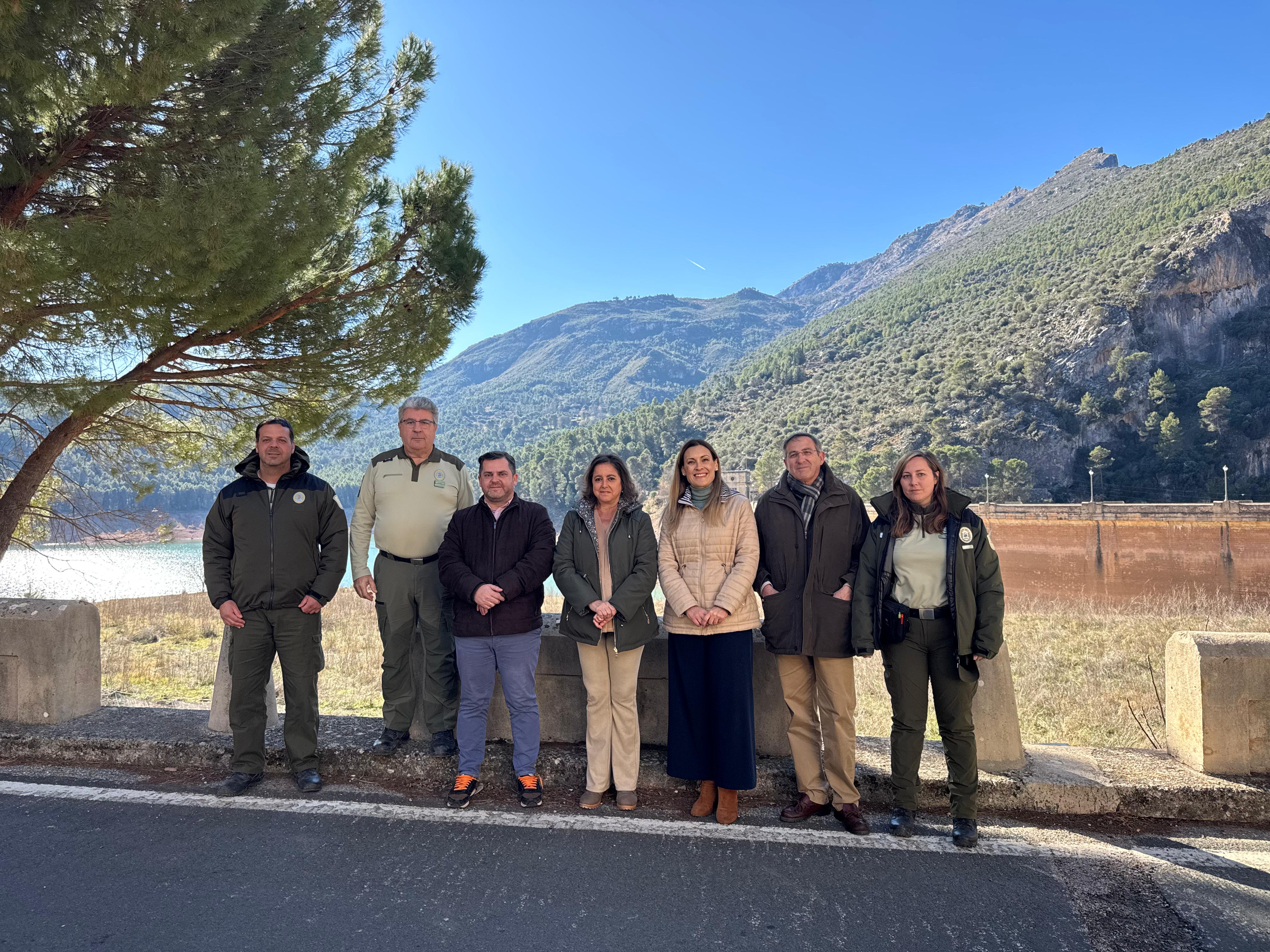 Catalina García, en su visita al poblado de El Tranco.