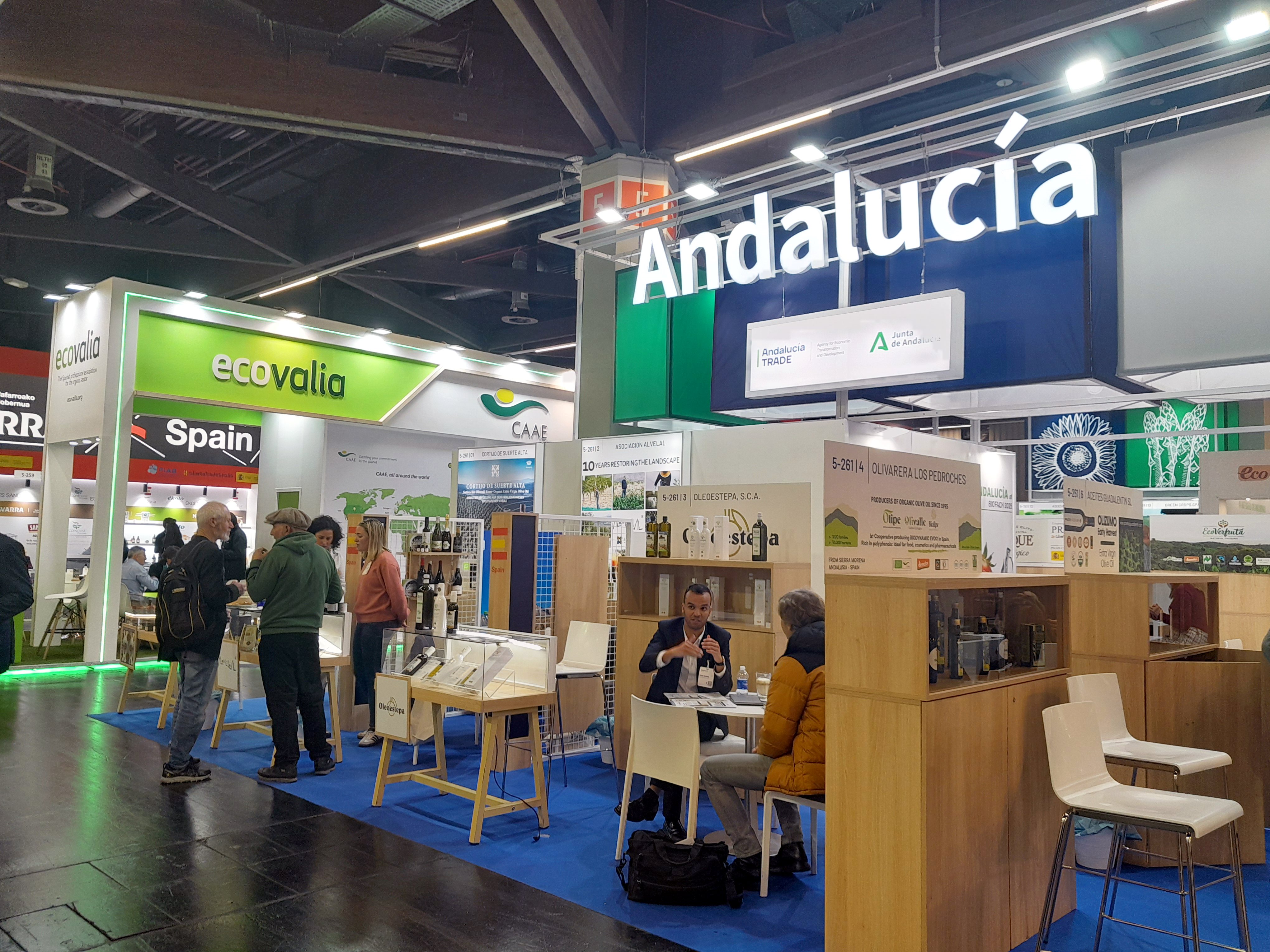 Expositor andaluz en la feria BioFach 2025