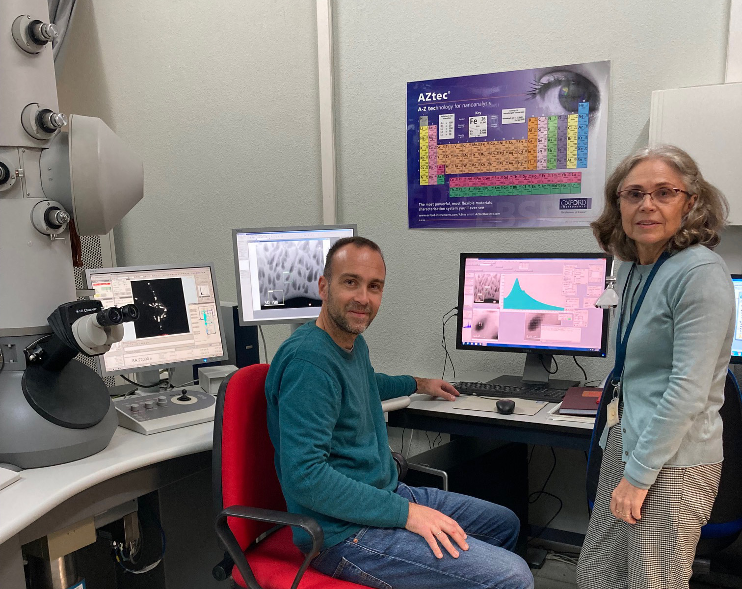 Imagen de los investigadores Asunción Fernández y Bertrand Lacroix