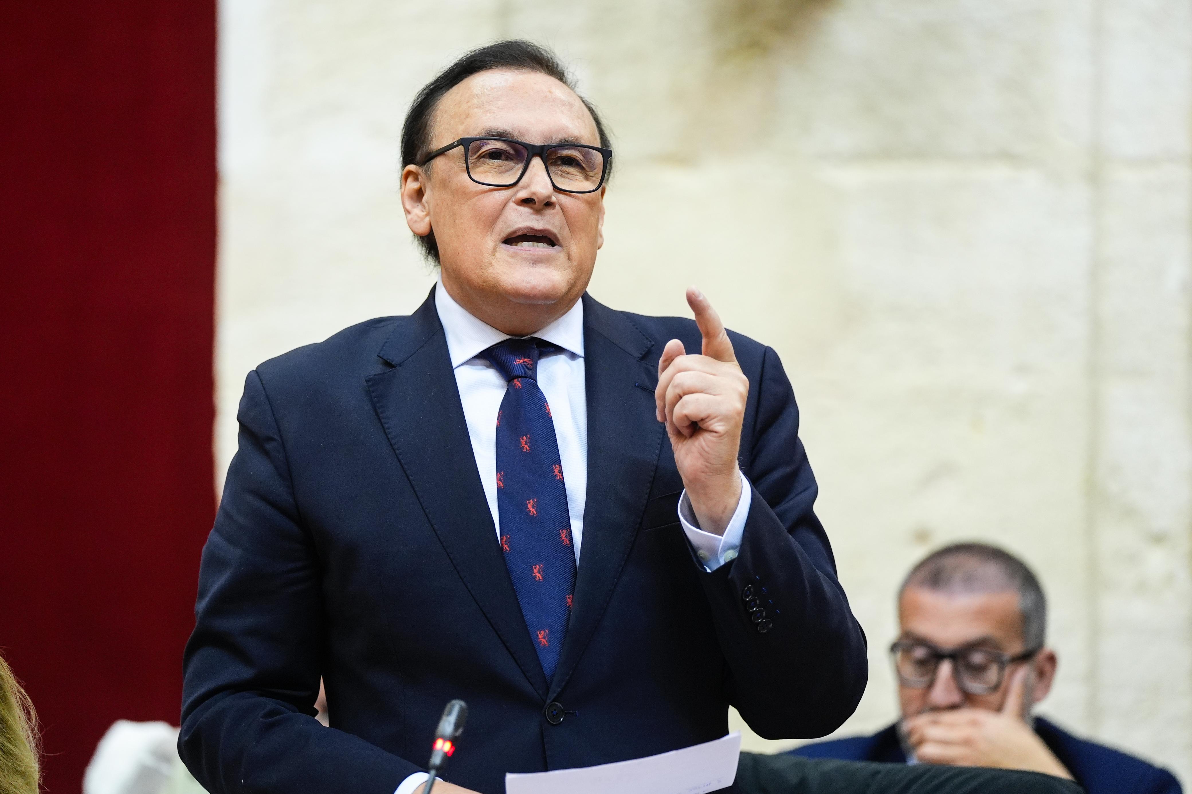 Villamandos en el pleno del Parlamento