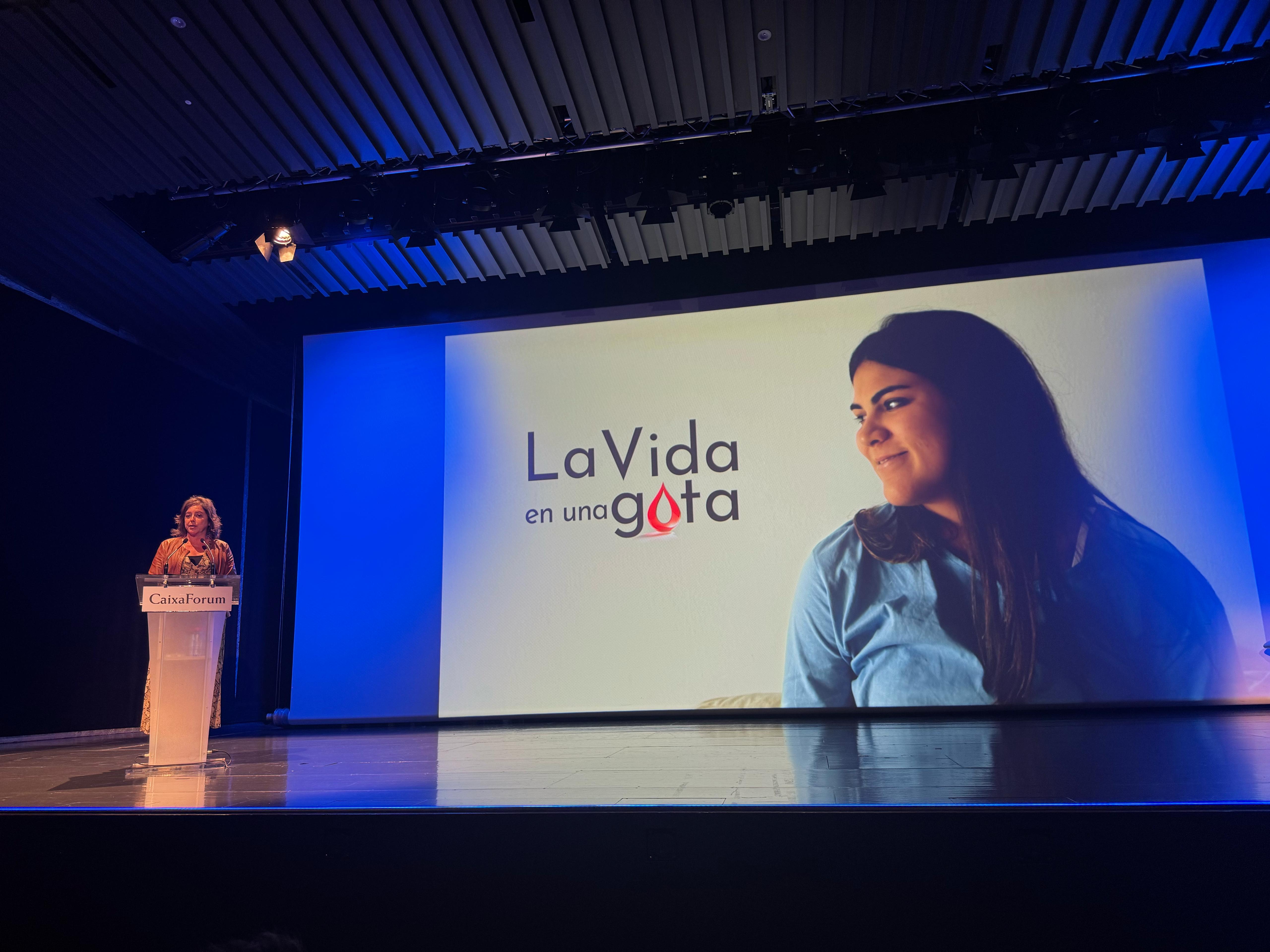 Catalina García, durante la presentación del documental en CaixaForum Sevilla.