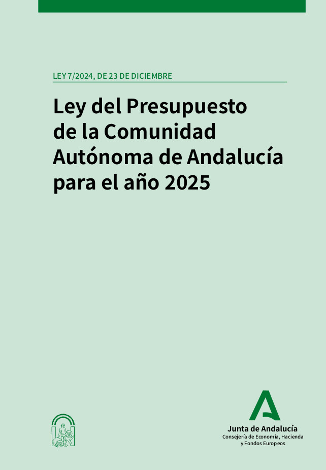 Ley del Presupuesto de la Comunidad Autónoma de Andalucía para 2025