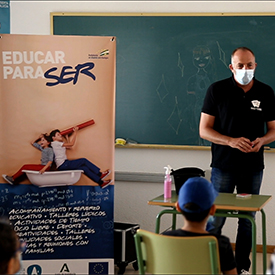 Aula del proyecto "Educar para ser"