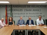 Imagen del consejo andaluz de relaciones laborales en su sede de Jerez