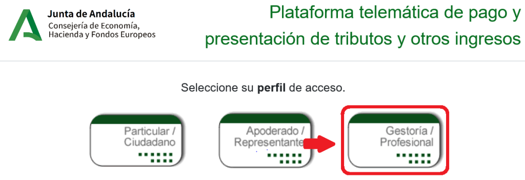 Ejemplo de la plataforma para gestorías